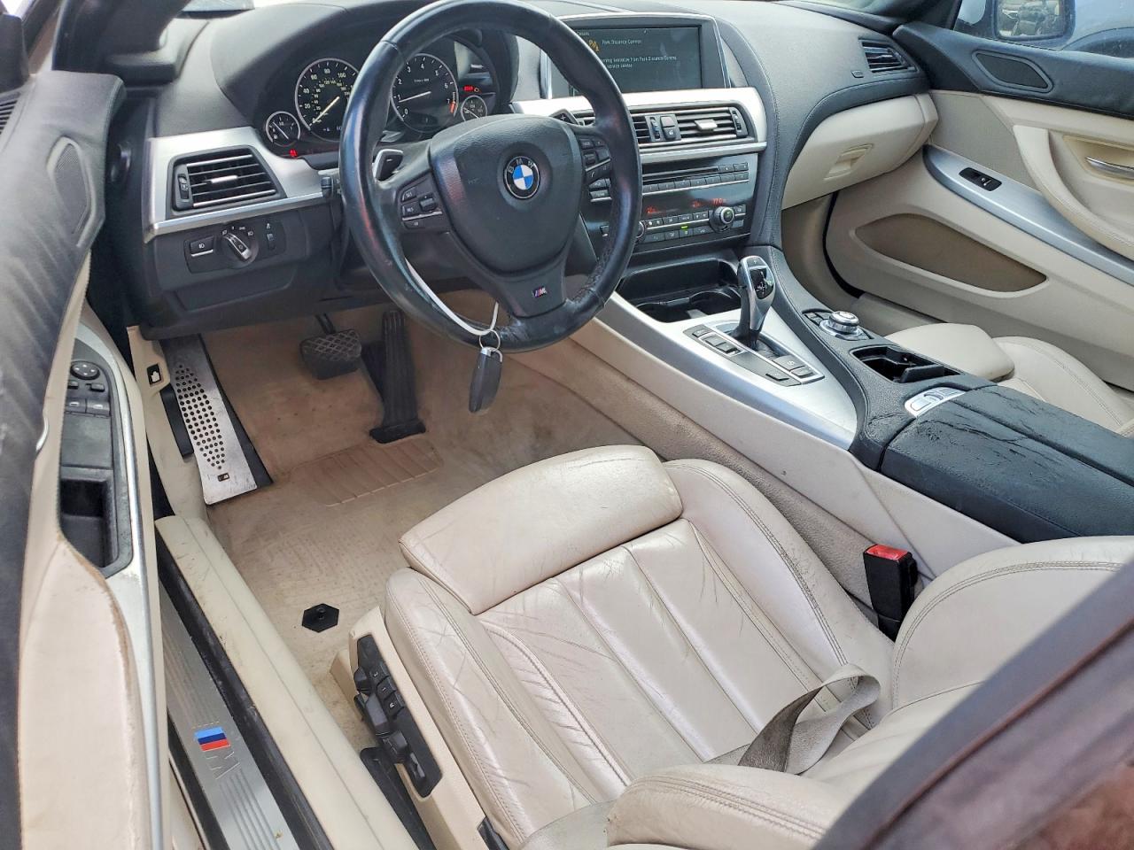 2012 Bmw 650 I White vin: WBALX3C56CDV77871