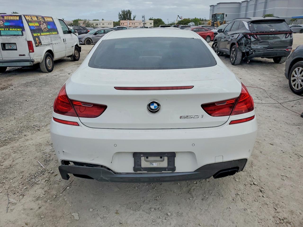 2012 Bmw 650 I White vin: WBALX3C56CDV77871