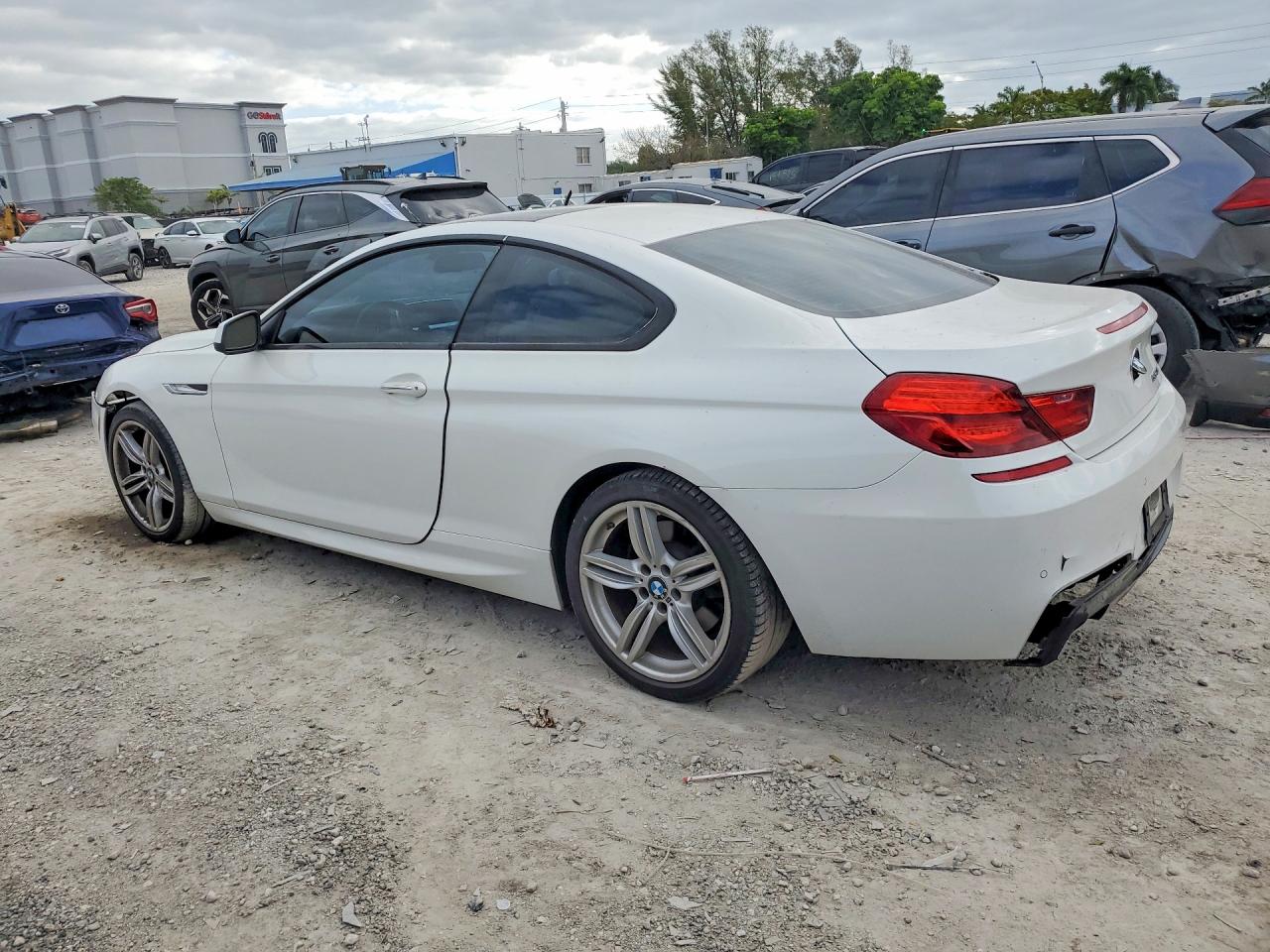 2012 Bmw 650 I White vin: WBALX3C56CDV77871