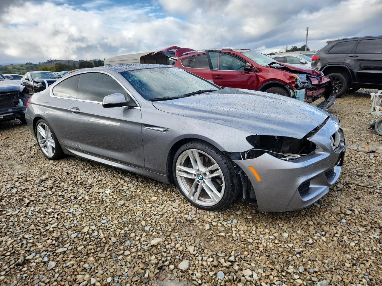 2012 Bmw 650 I Silver vin: WBALX3C57CDV77118