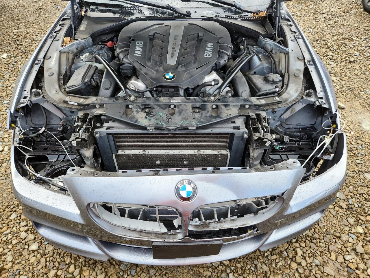 2012 Bmw 650 I Silver vin: WBALX3C57CDV77118