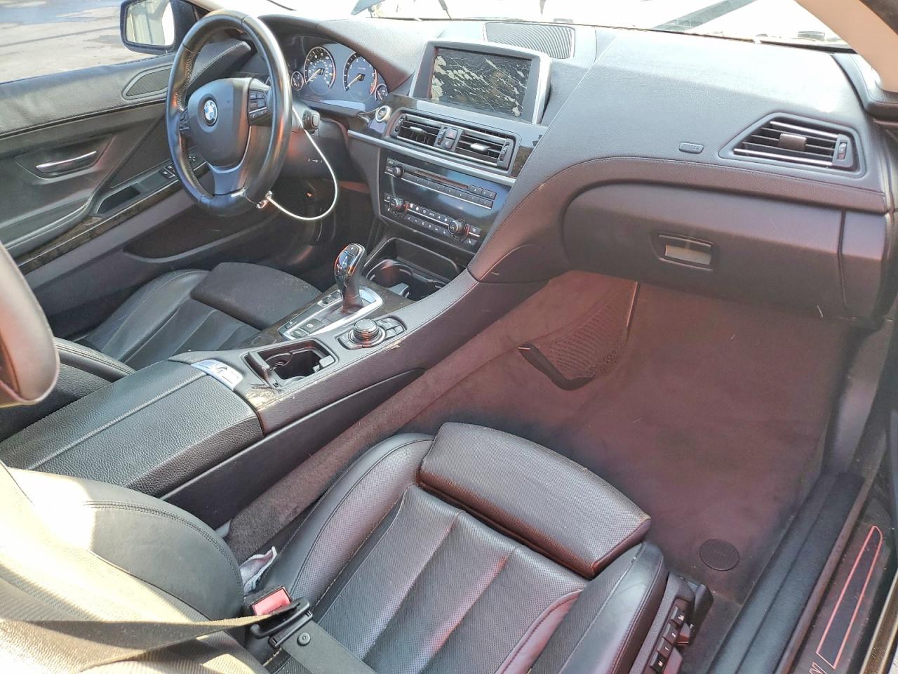 2012 Bmw 650 I Black vin: WBALX3C57CDV77507