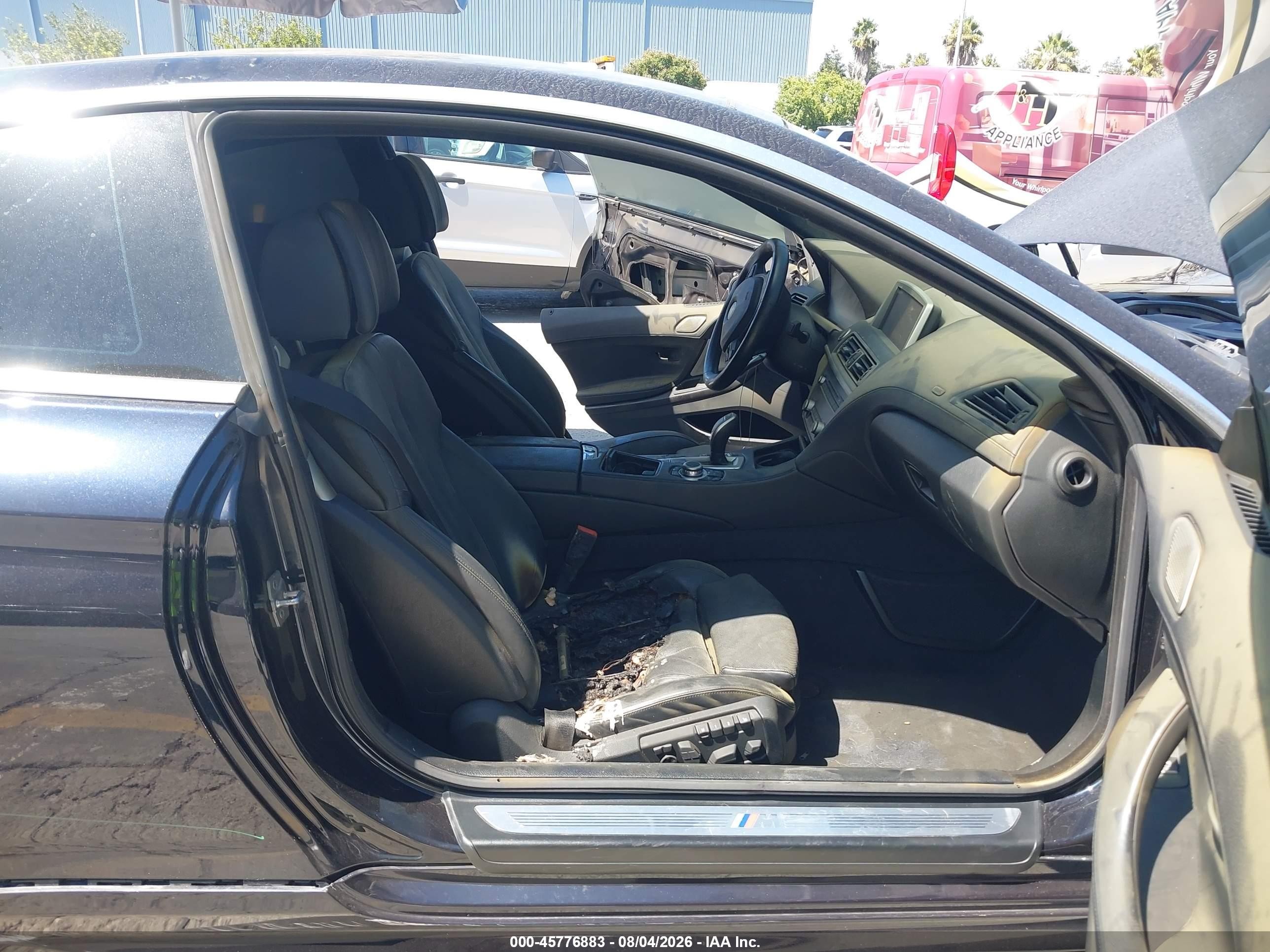 2012 Bmw 650i   Black vin: WBALX3C58CC528371