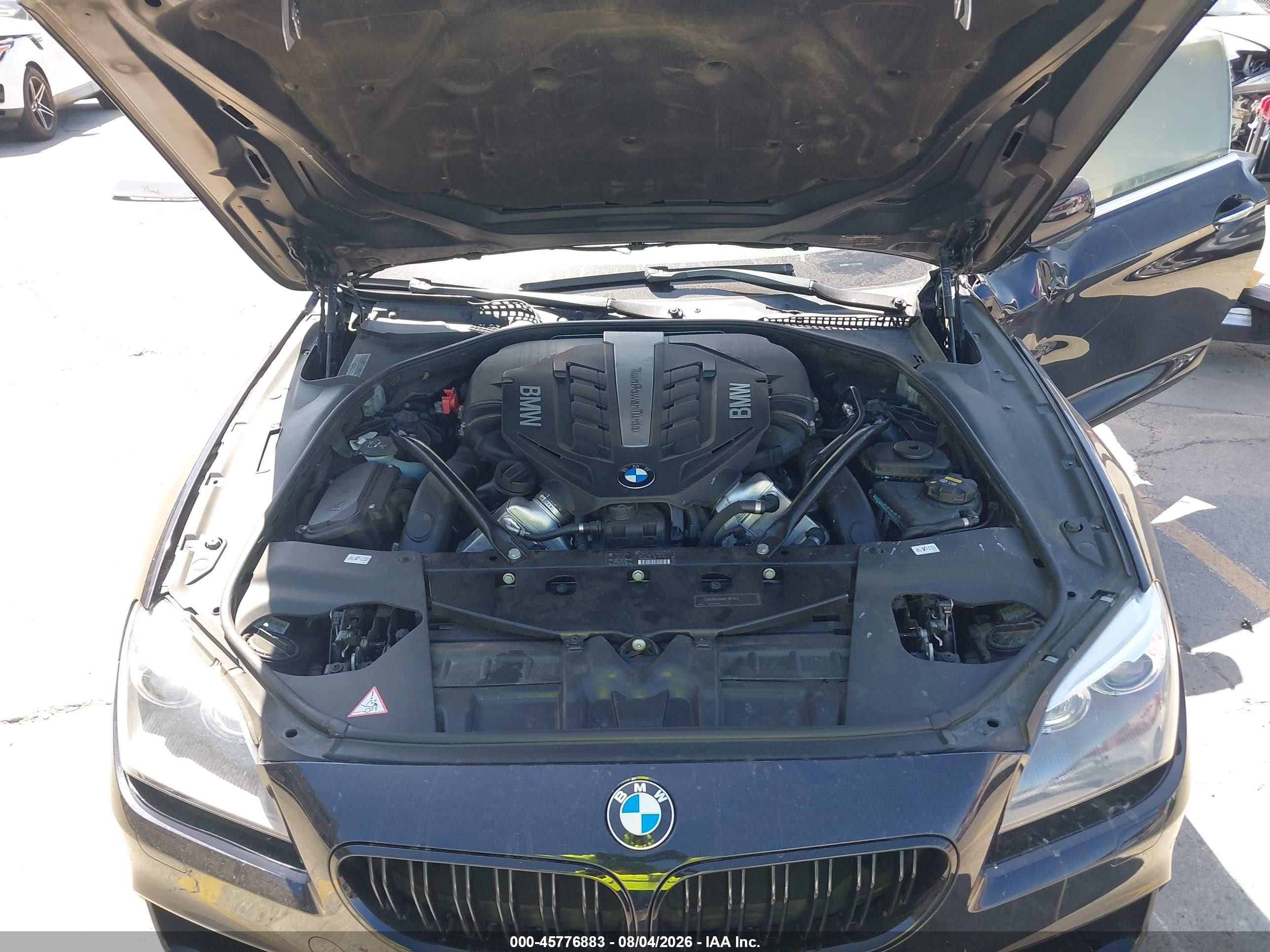 2012 Bmw 650i   Black vin: WBALX3C58CC528371