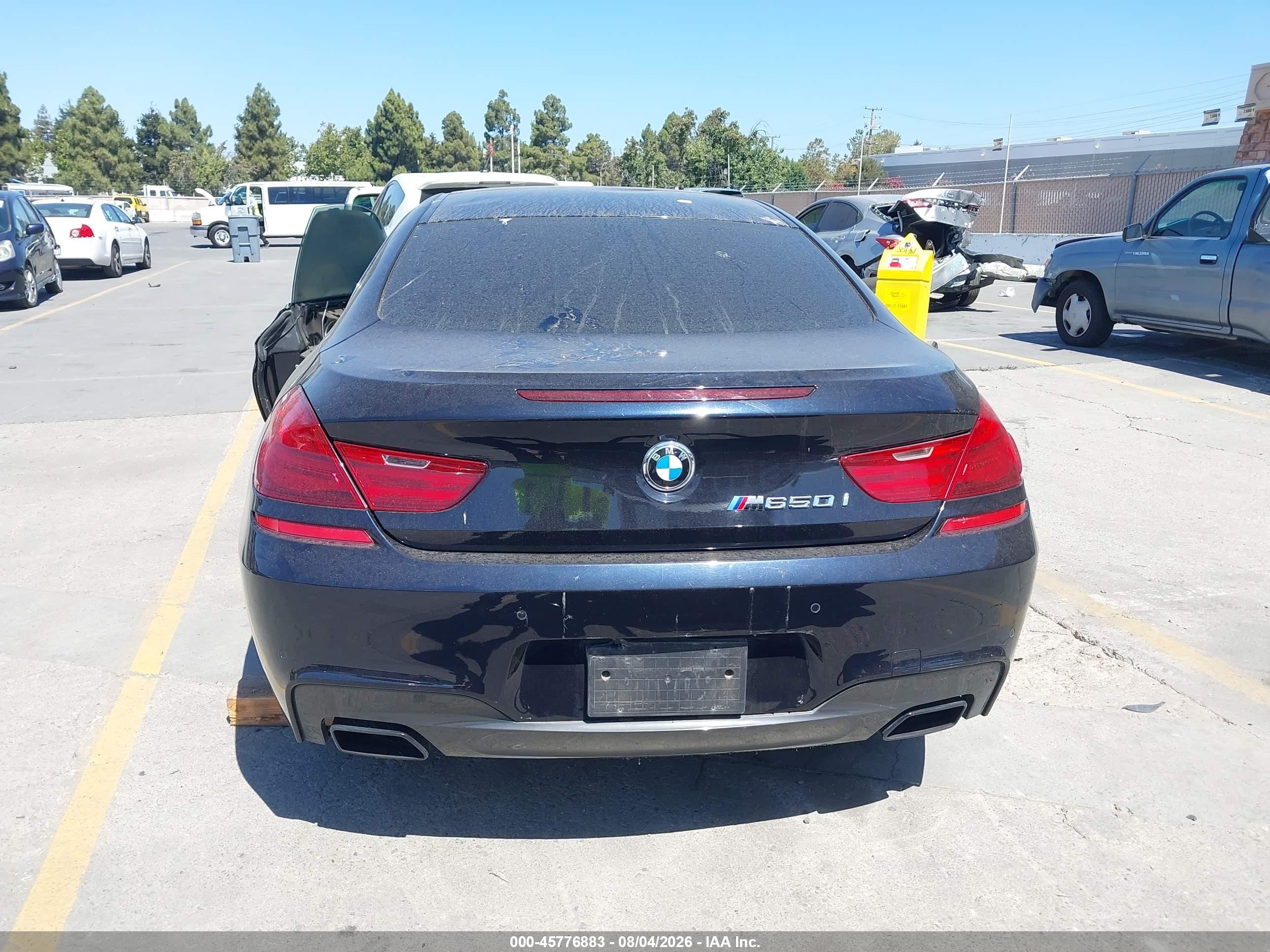 2012 Bmw 650i   Black vin: WBALX3C58CC528371