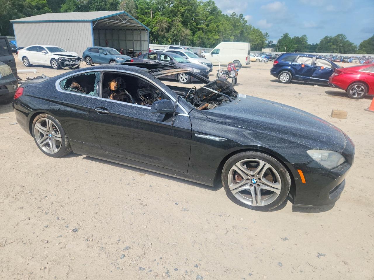2012 Bmw 650 I Black vin: WBALX3C58CC528550