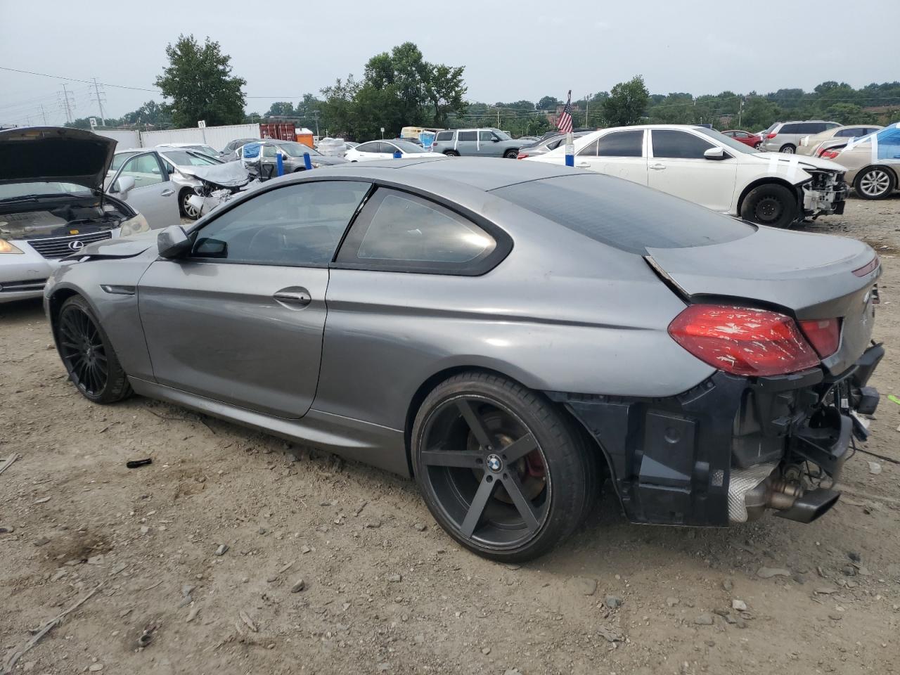 2012 Bmw 650 I Silver vin: WBALX3C58CDV77578