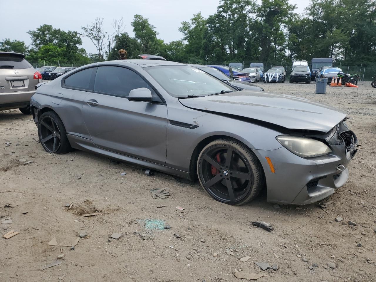 2012 Bmw 650 I Silver vin: WBALX3C58CDV77578