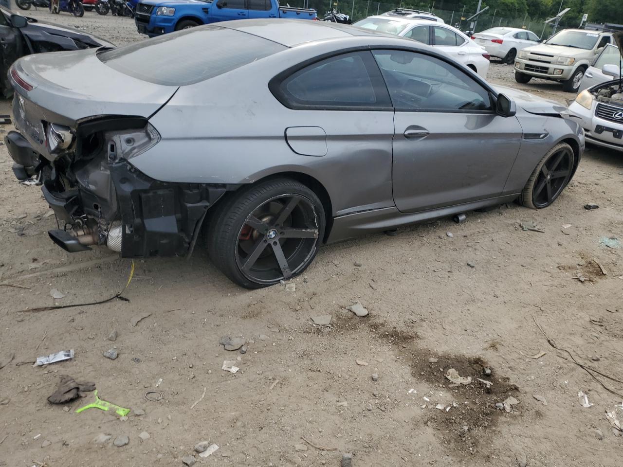 2012 Bmw 650 I Silver vin: WBALX3C58CDV77578