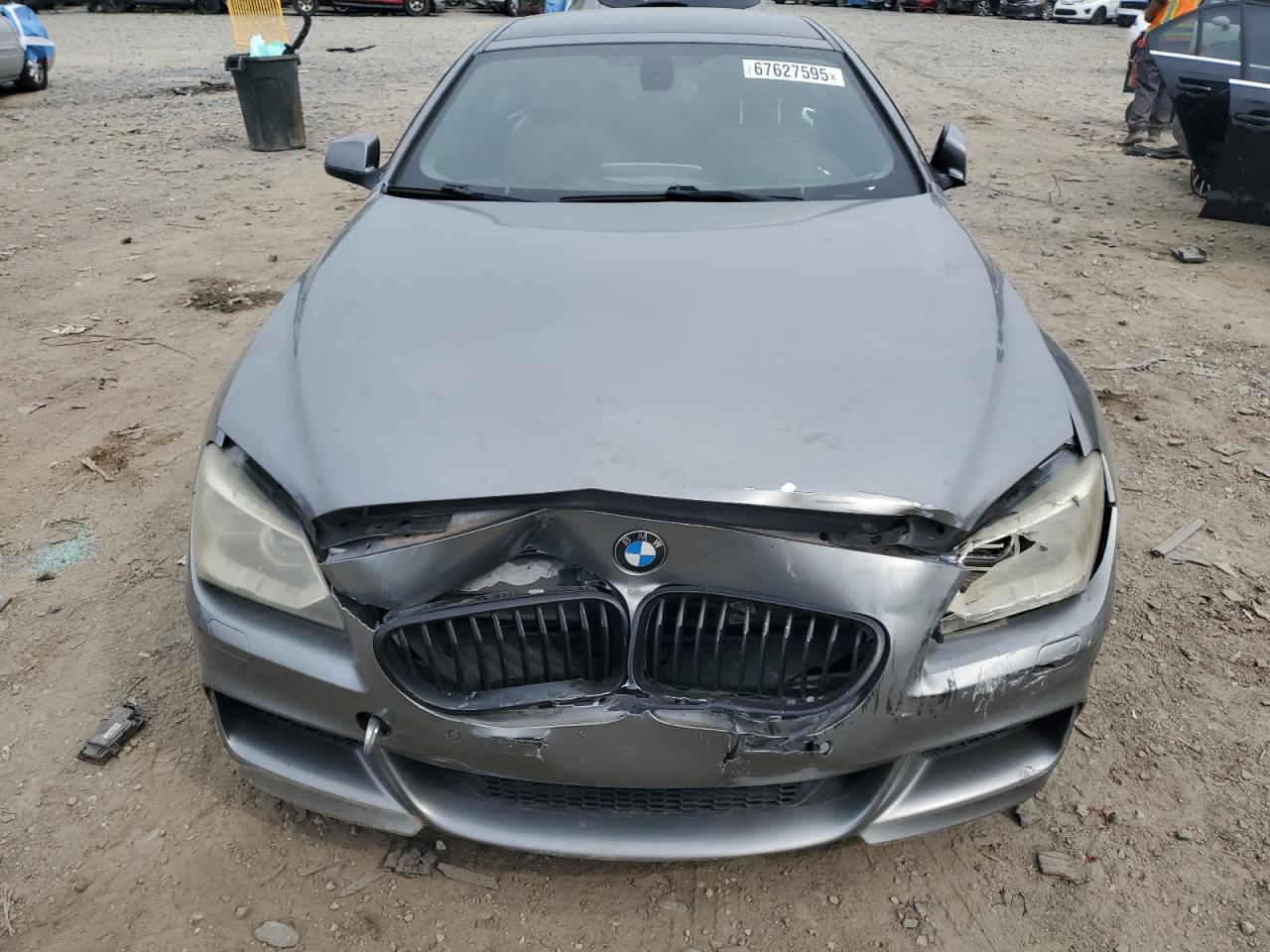 2012 Bmw 650 I Silver vin: WBALX3C58CDV77578