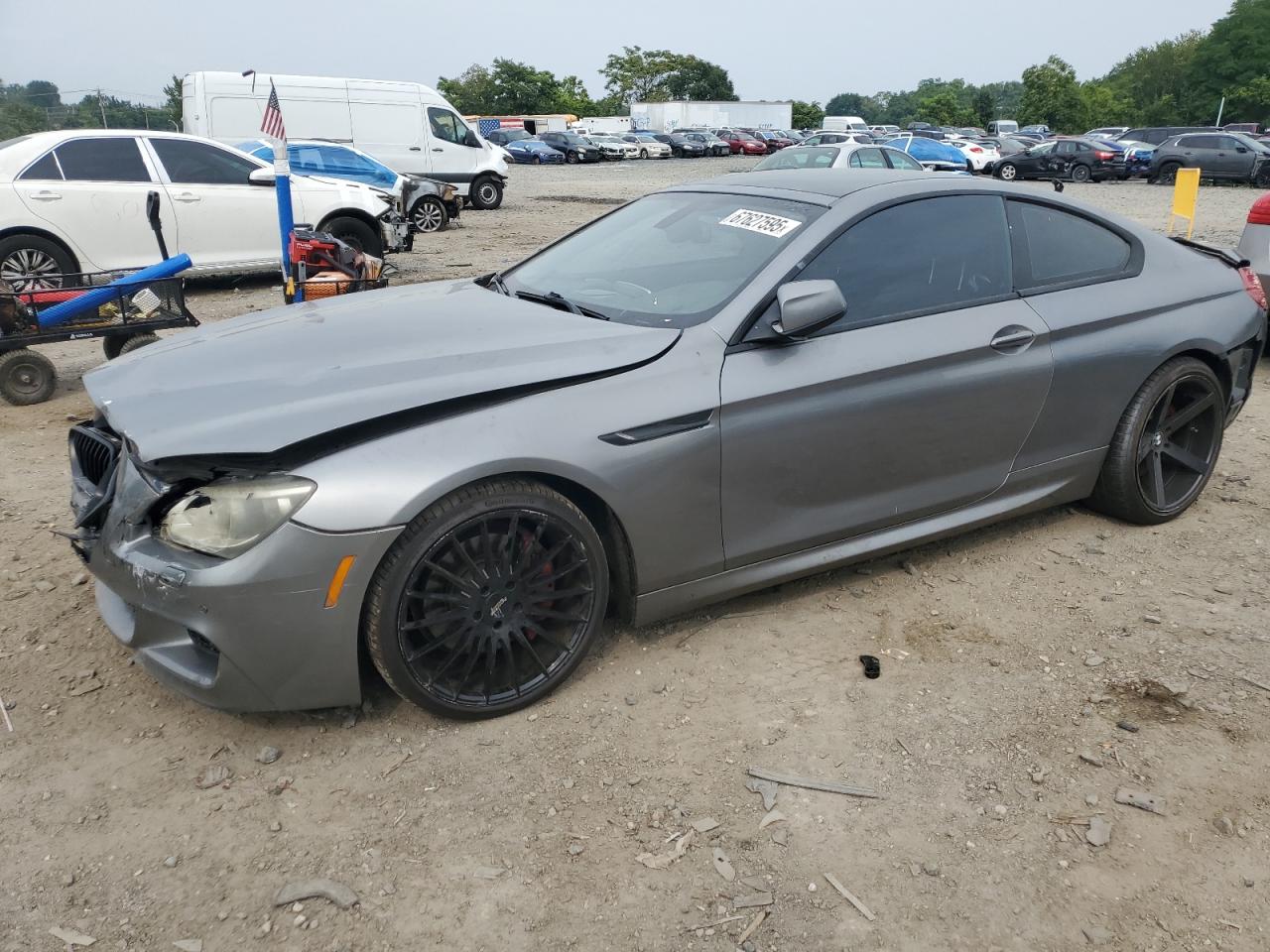 2012 Bmw 650 I Silver vin: WBALX3C58CDV77578