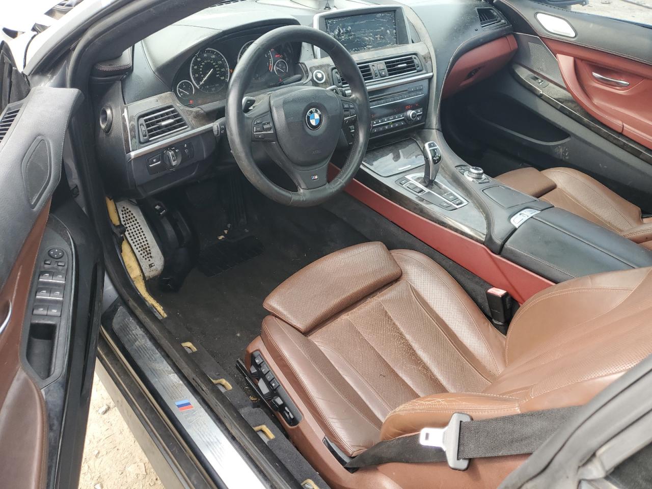 2012 Bmw 650 I Silver vin: WBALX3C58CDV77578