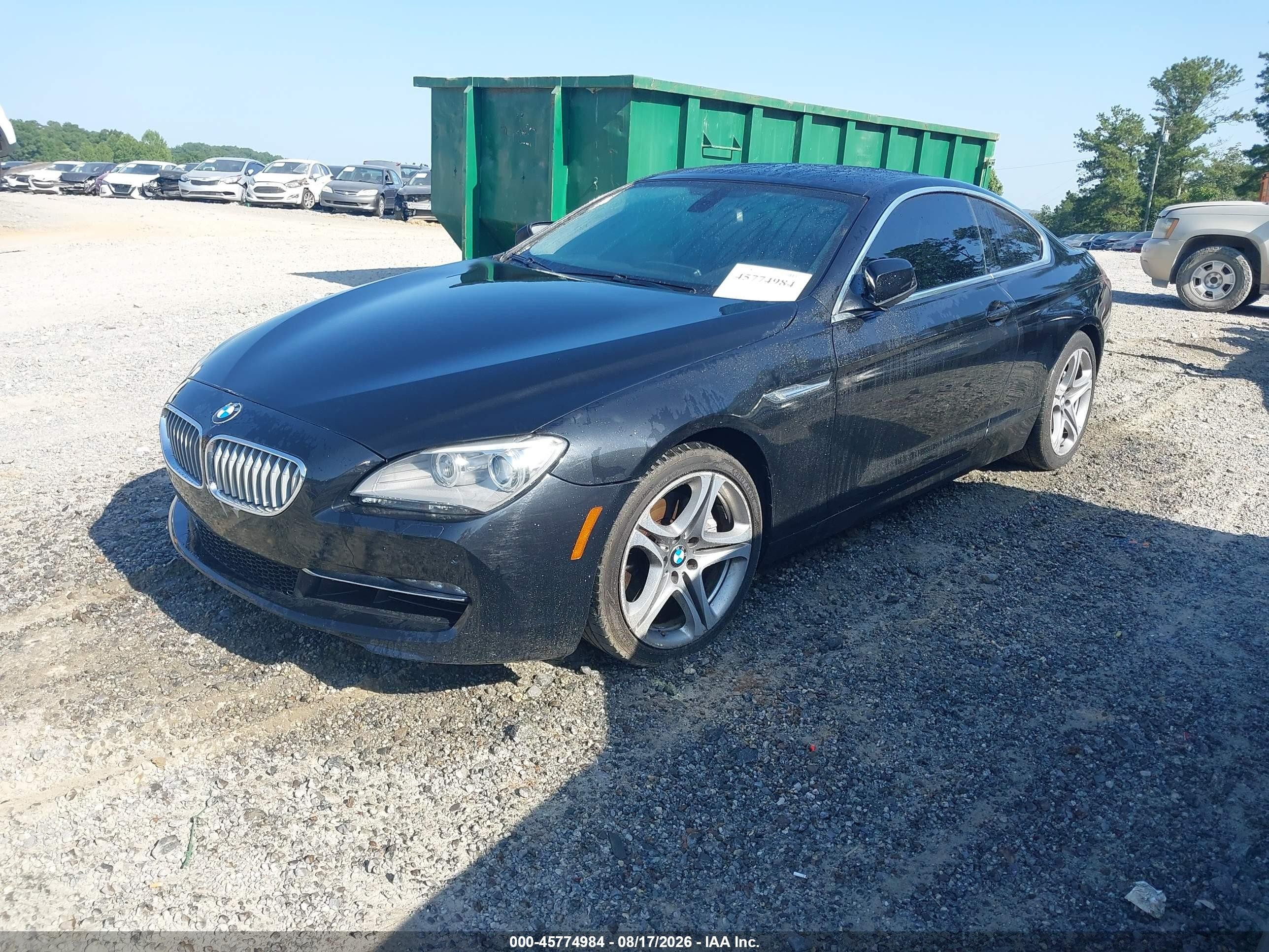 2012 Bmw 650i   Black vin: WBALX3C59CDV77864