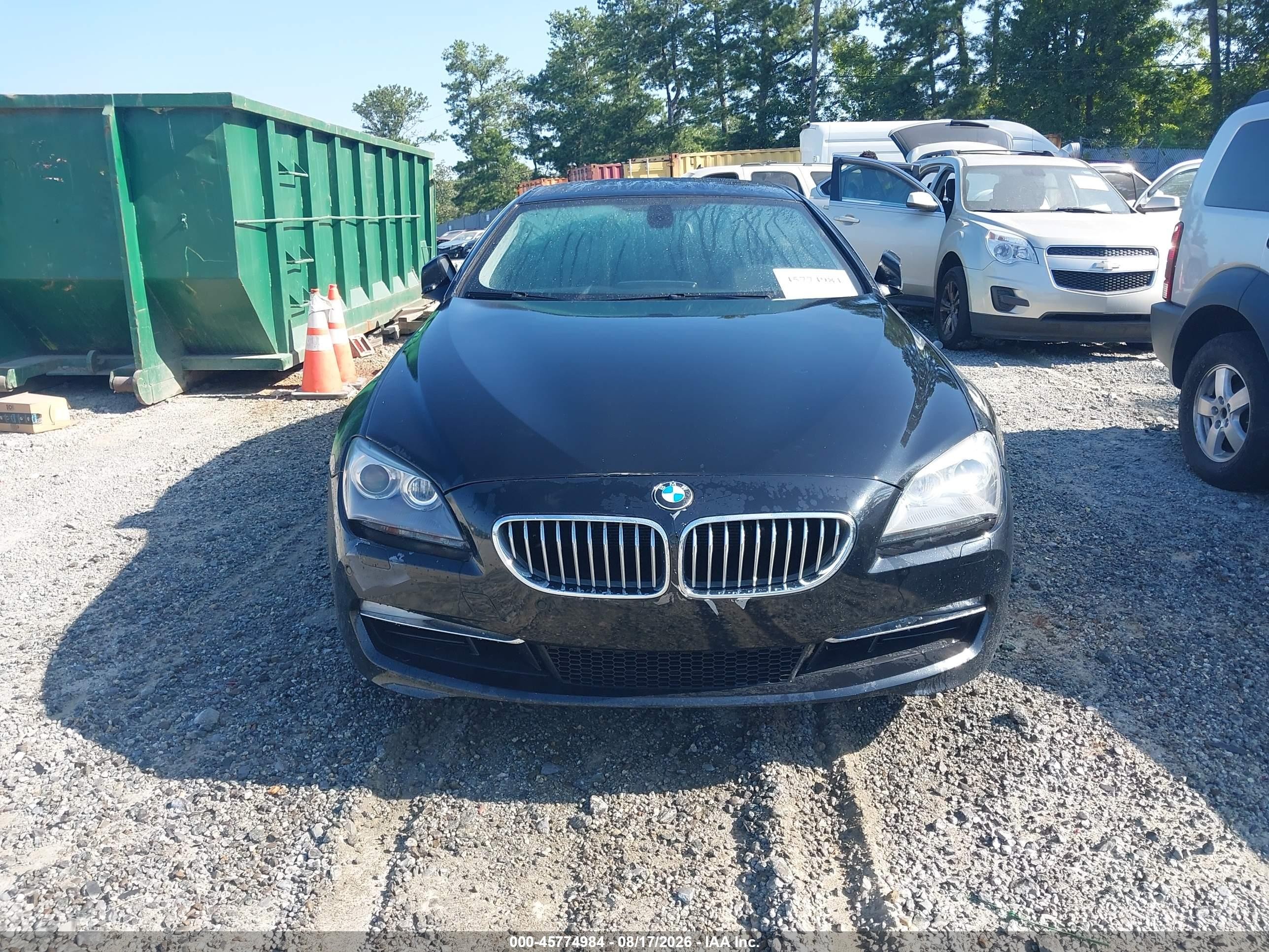 2012 Bmw 650i   Black vin: WBALX3C59CDV77864