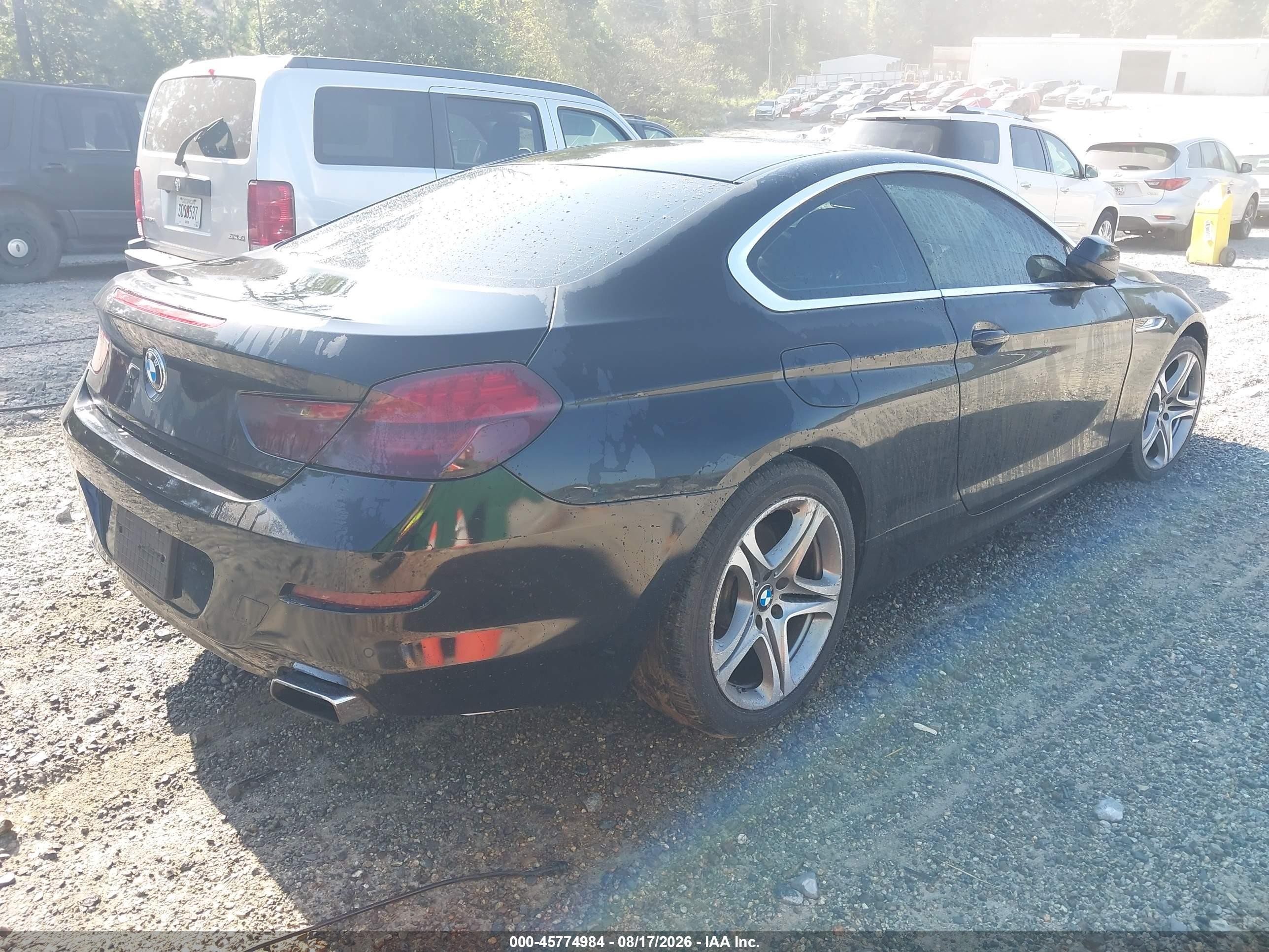 2012 Bmw 650i   Black vin: WBALX3C59CDV77864