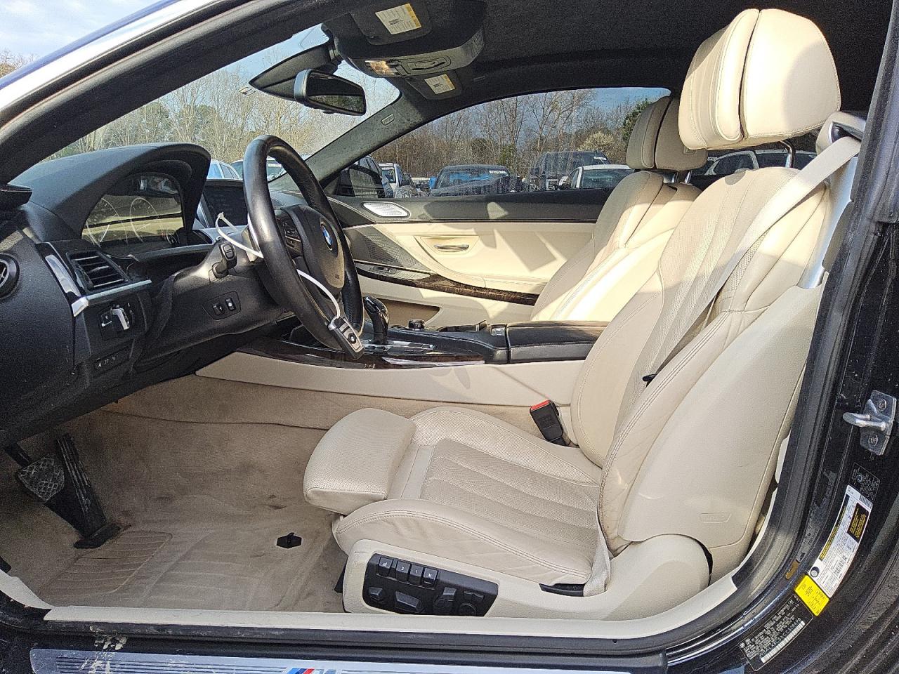 2012 Bmw 650 I Black vin: WBALX3C5XCC528498 Damage: Steering Column, Inoperable, Repair Required