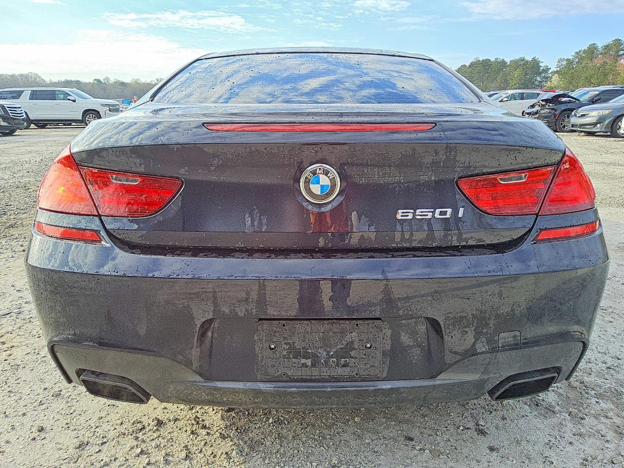 2012 Bmw 650 I Black vin: WBALX3C5XCC528498