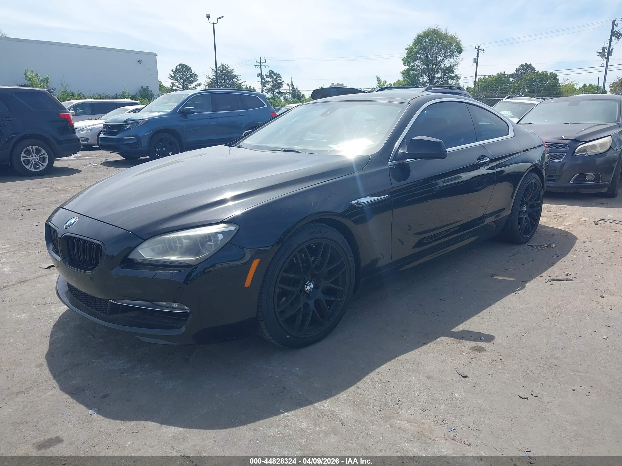 2012 Bmw 650i   Black vin: WBALX3C5XCDV77419