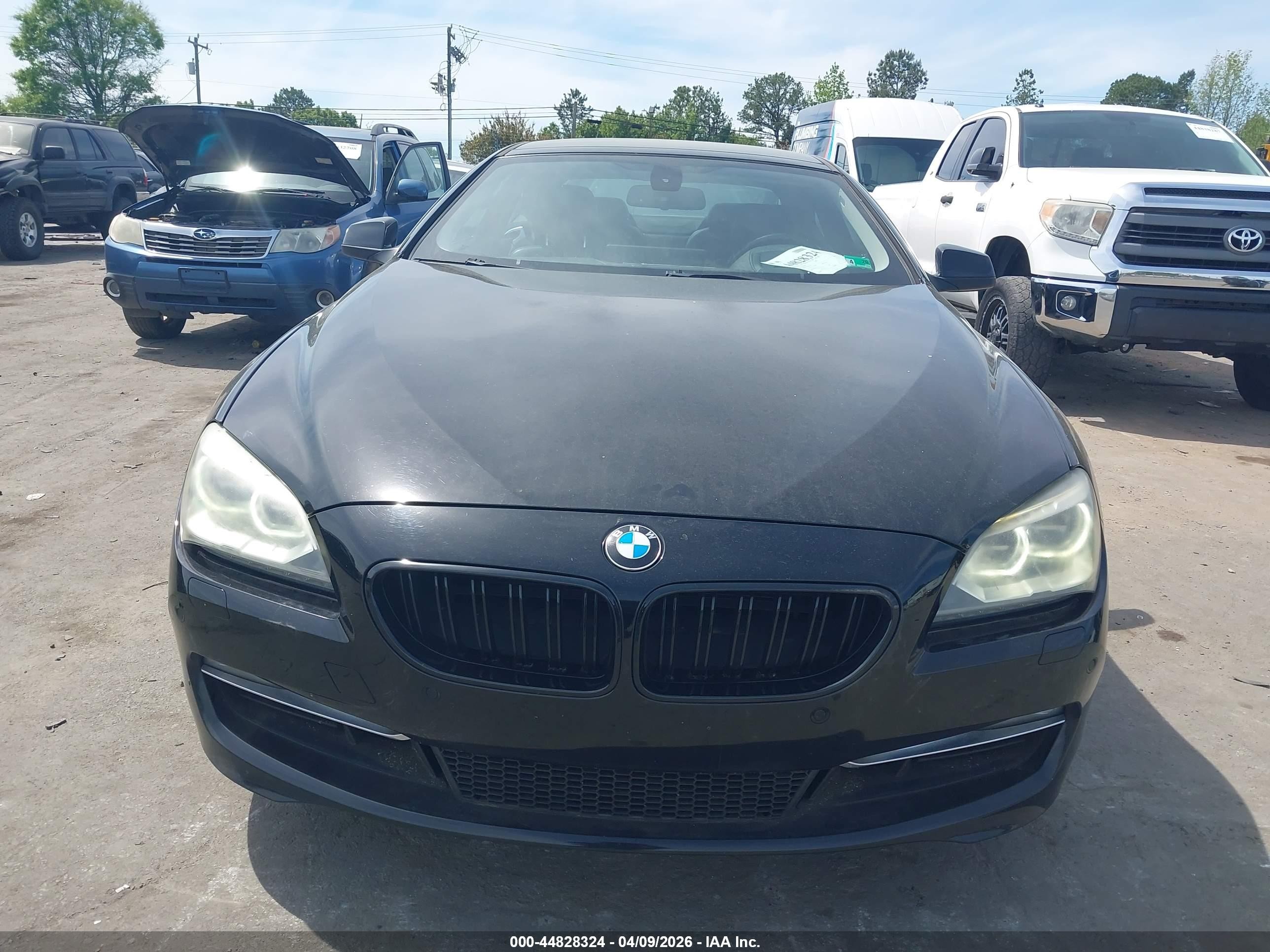 2012 Bmw 650i   Black vin: WBALX3C5XCDV77419