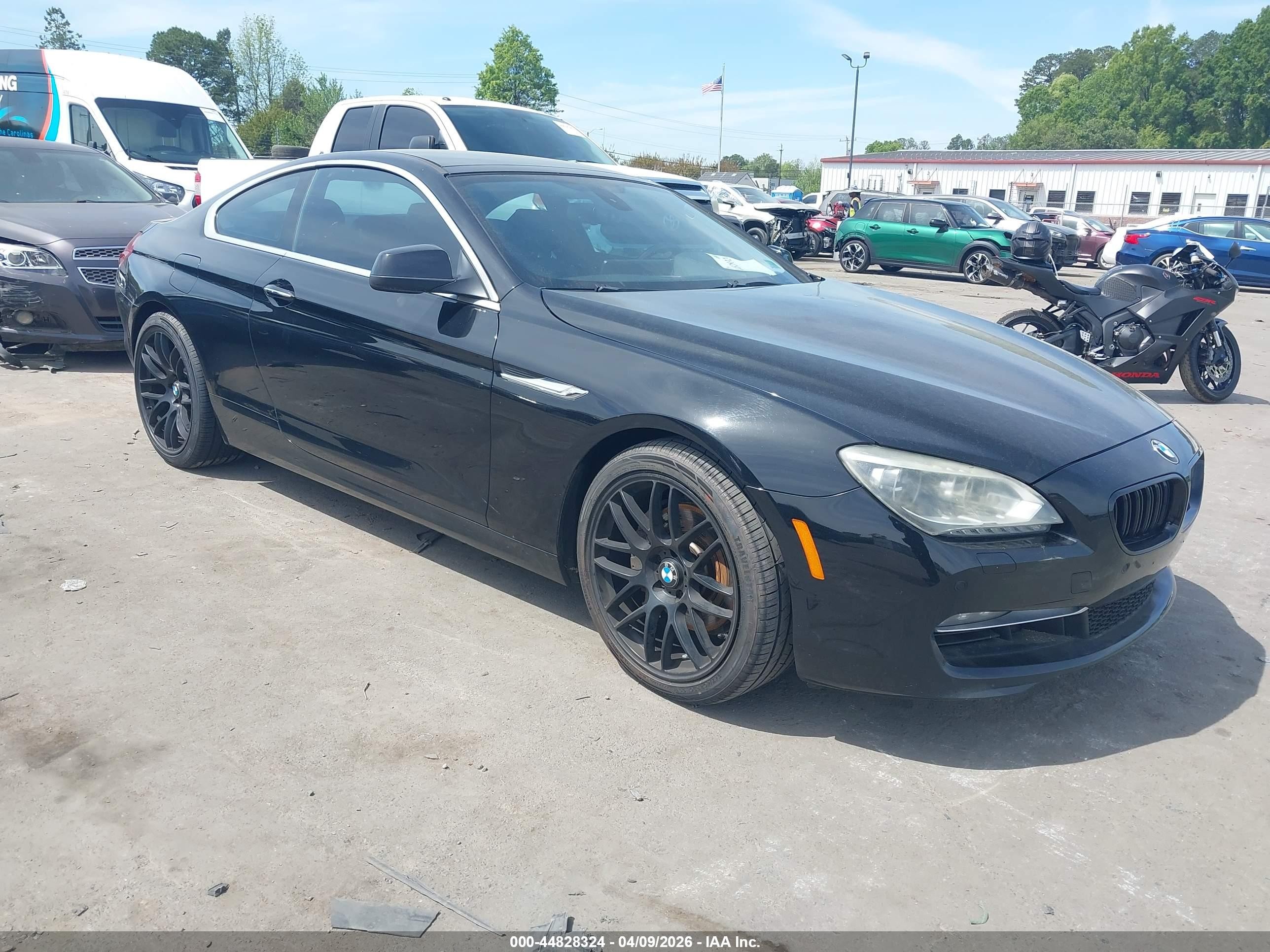 2012 Bmw 650i   Black vin: WBALX3C5XCDV77419