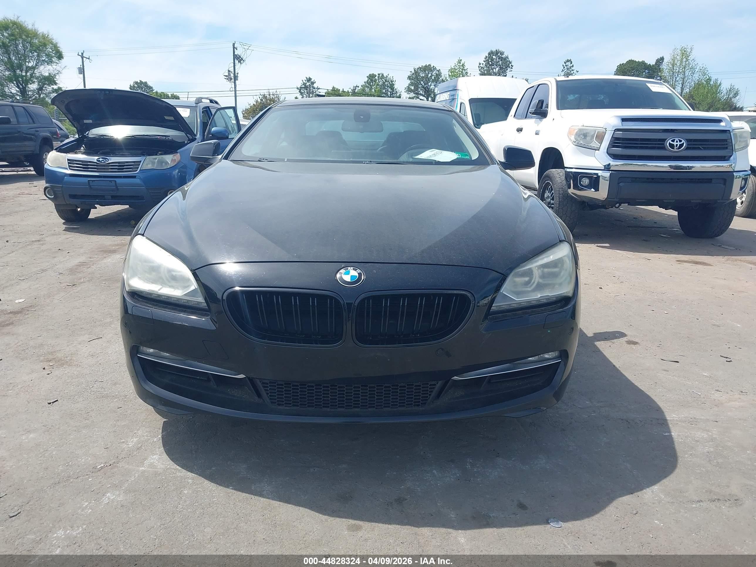 2012 Bmw 650i   Black vin: WBALX3C5XCDV77419