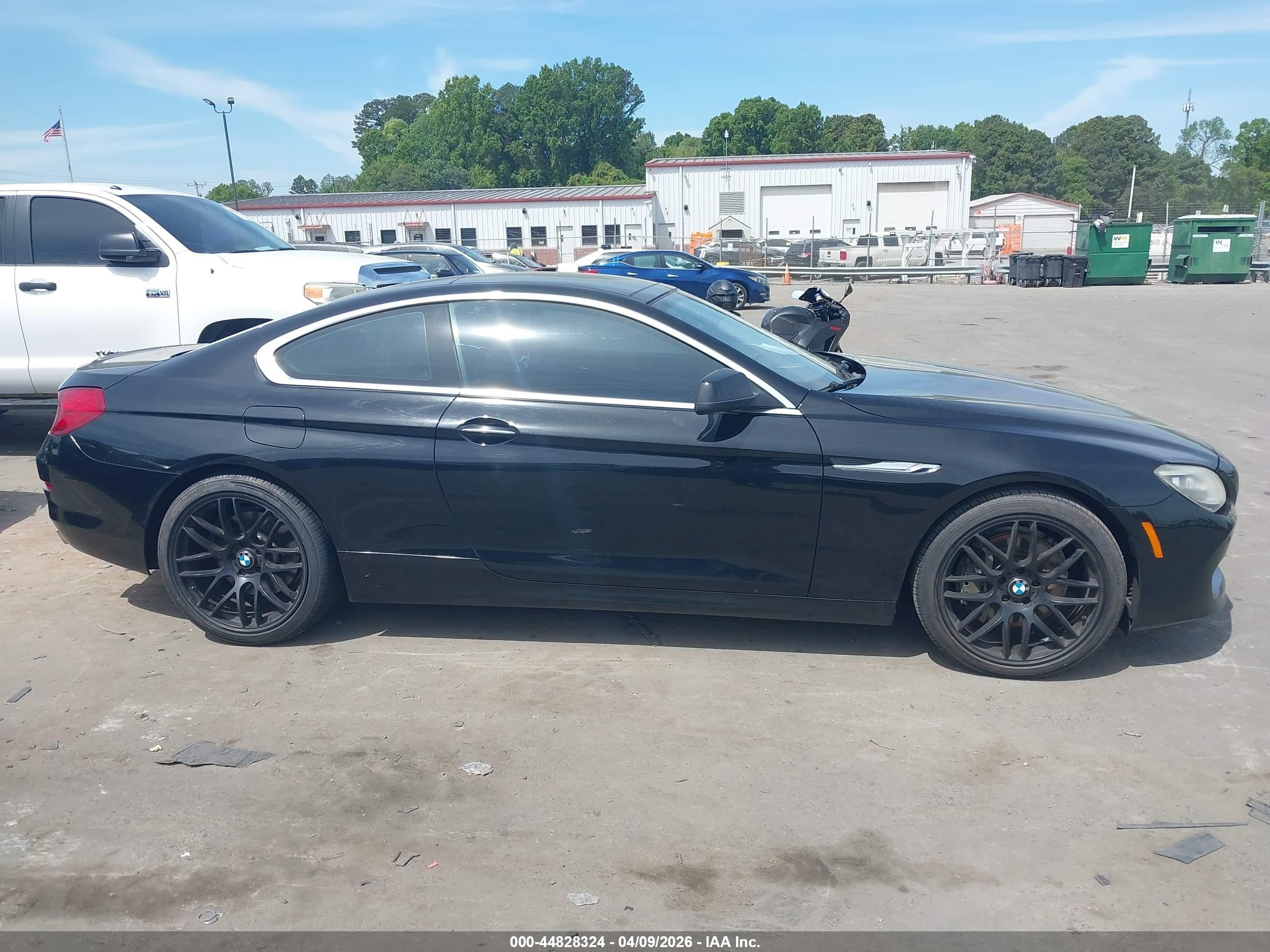 2012 Bmw 650i   Black vin: WBALX3C5XCDV77419