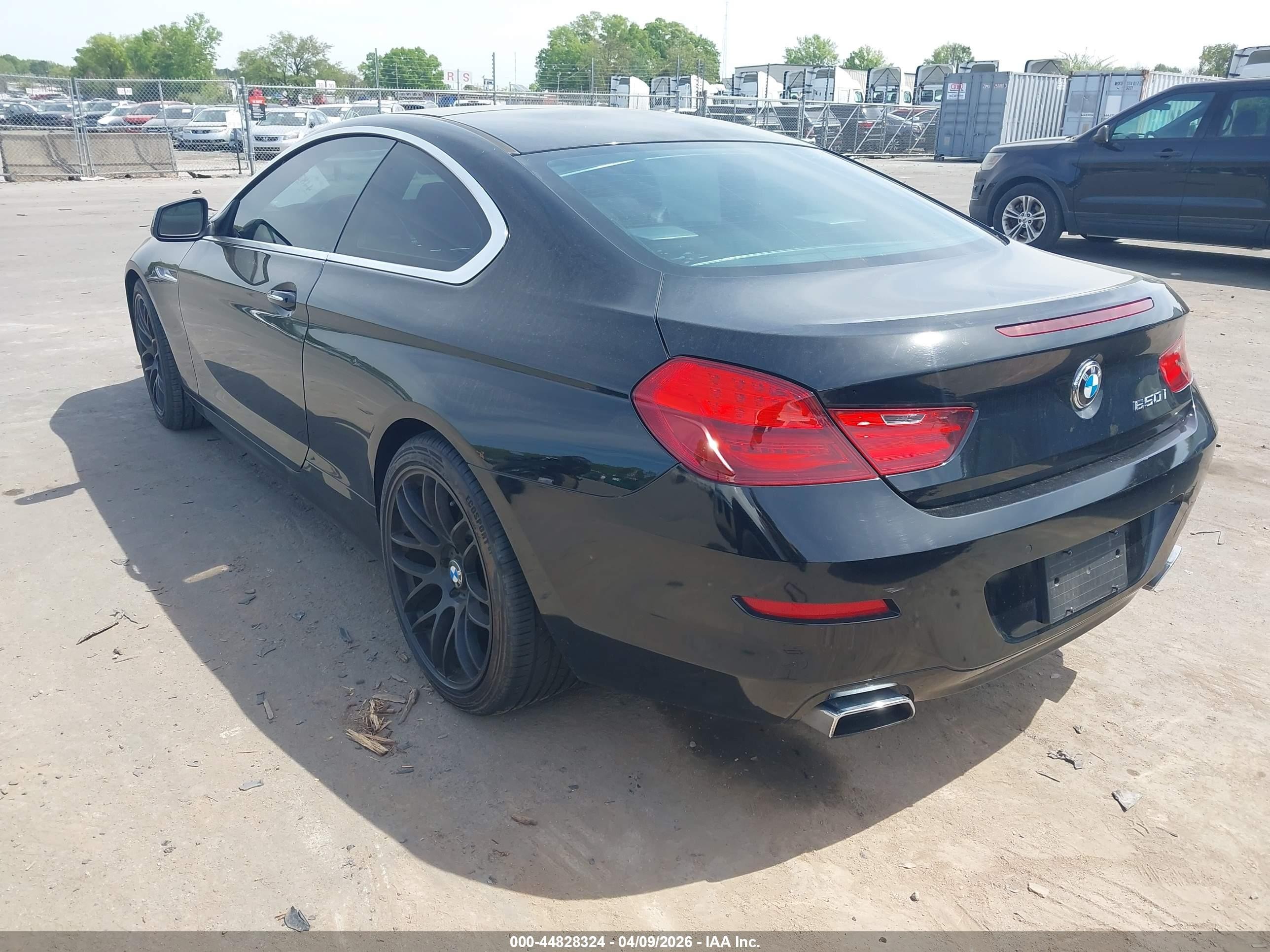 2012 Bmw 650i   Black vin: WBALX3C5XCDV77419