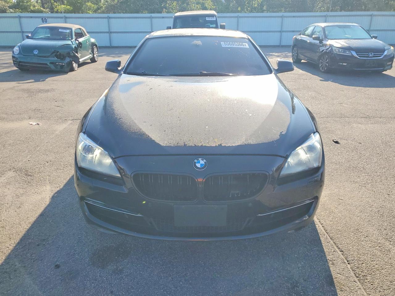 2012 Bmw 650 Xi Black vin: WBALX5C51CC894104