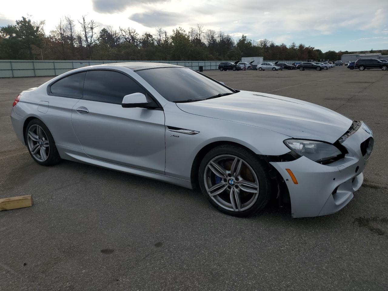 2012 Bmw 650 Xi Silver vin: WBALX5C55CC894168