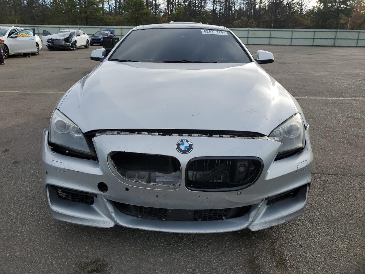 2012 Bmw 650 Xi Silver vin: WBALX5C55CC894168