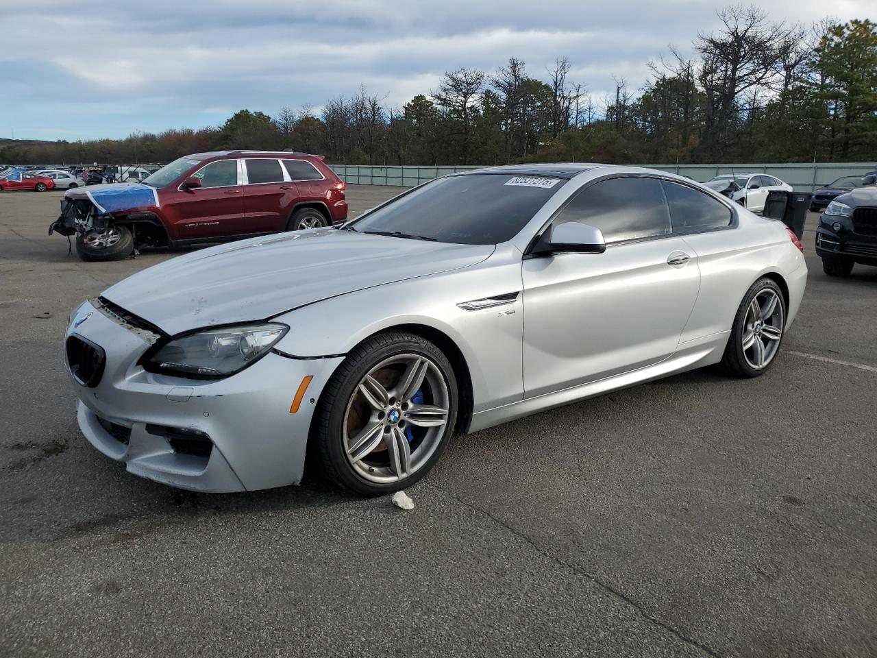 2012 Bmw 650 Xi Silver vin: WBALX5C55CC894168