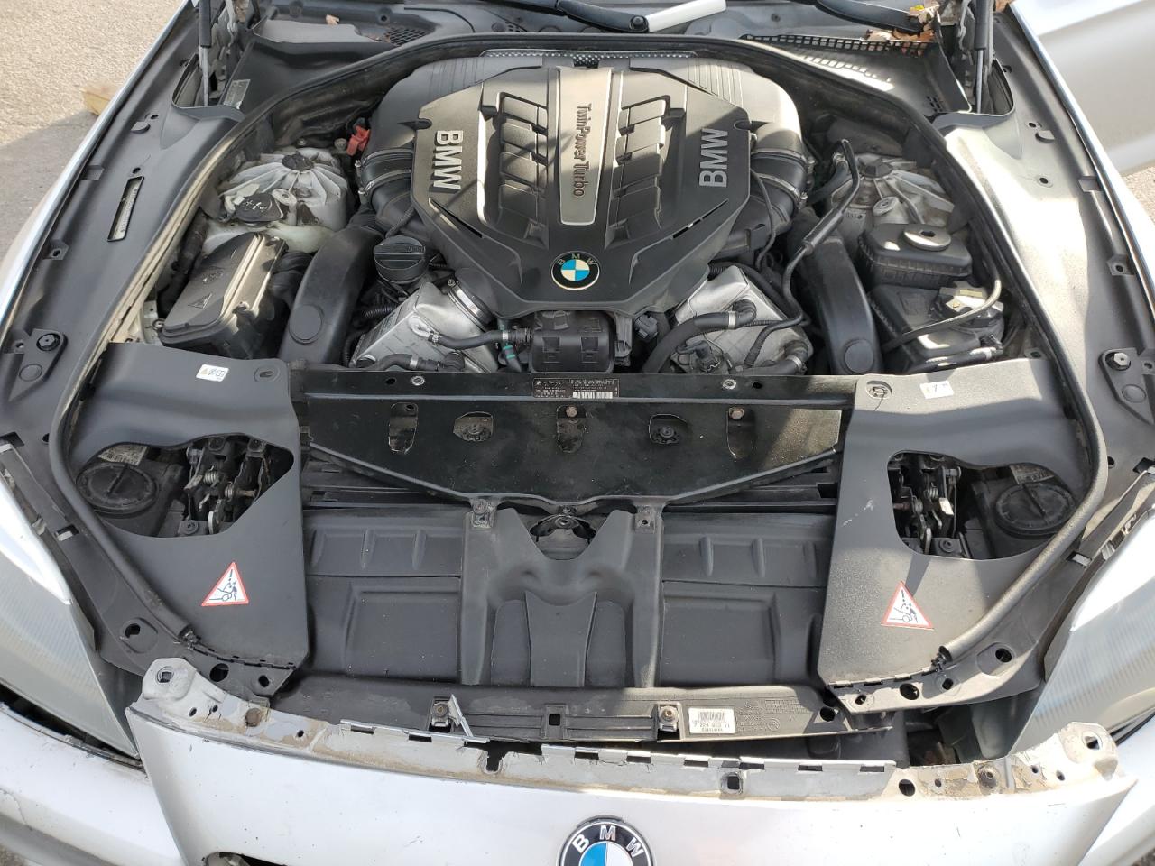 2012 Bmw 650 Xi Silver vin: WBALX5C55CC894168