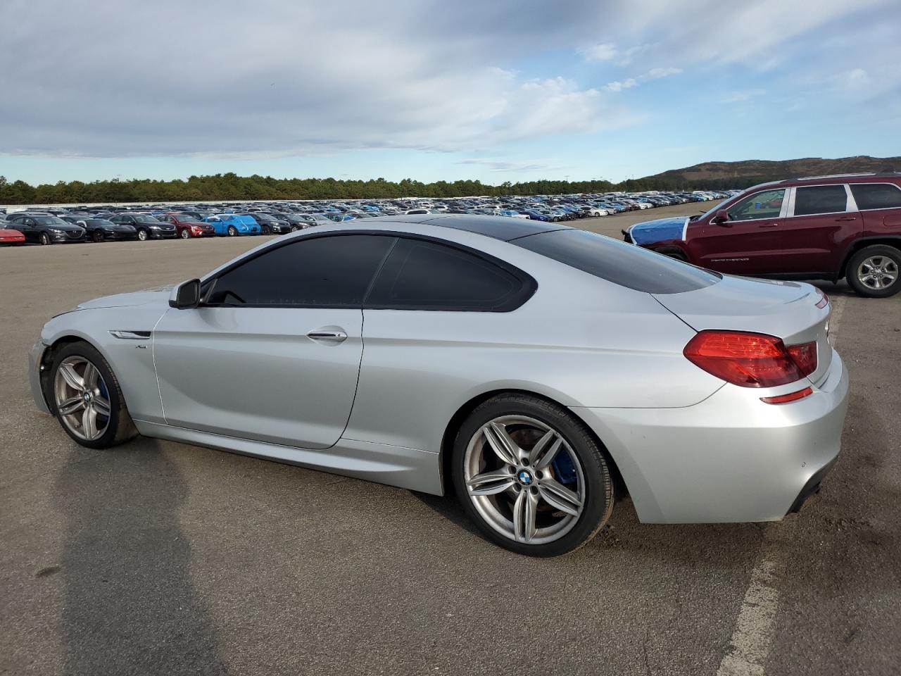 2012 Bmw 650 Xi Silver vin: WBALX5C55CC894168