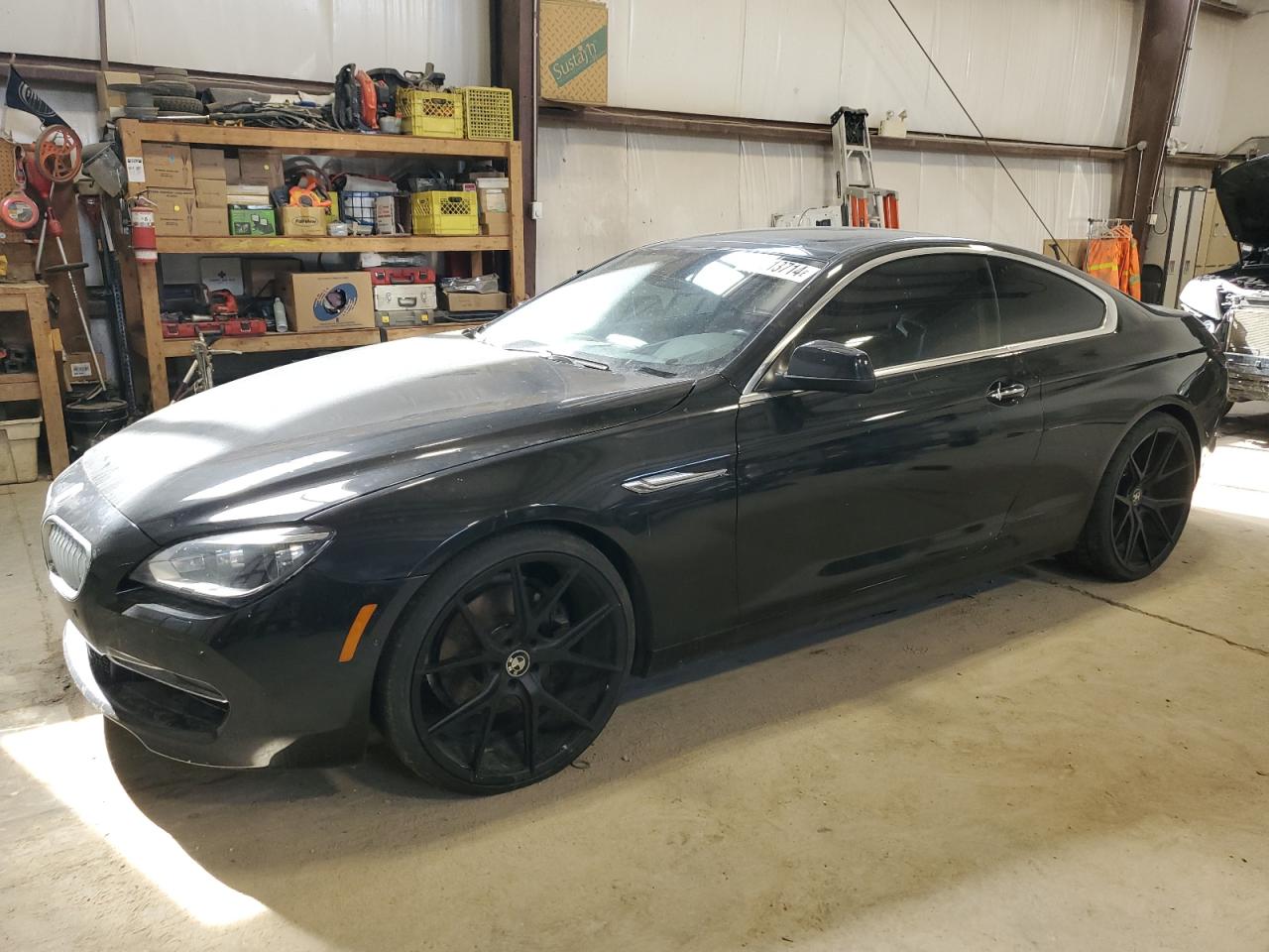 2012 Bmw 650 Xi Black vin: WBALX5C57CC894348