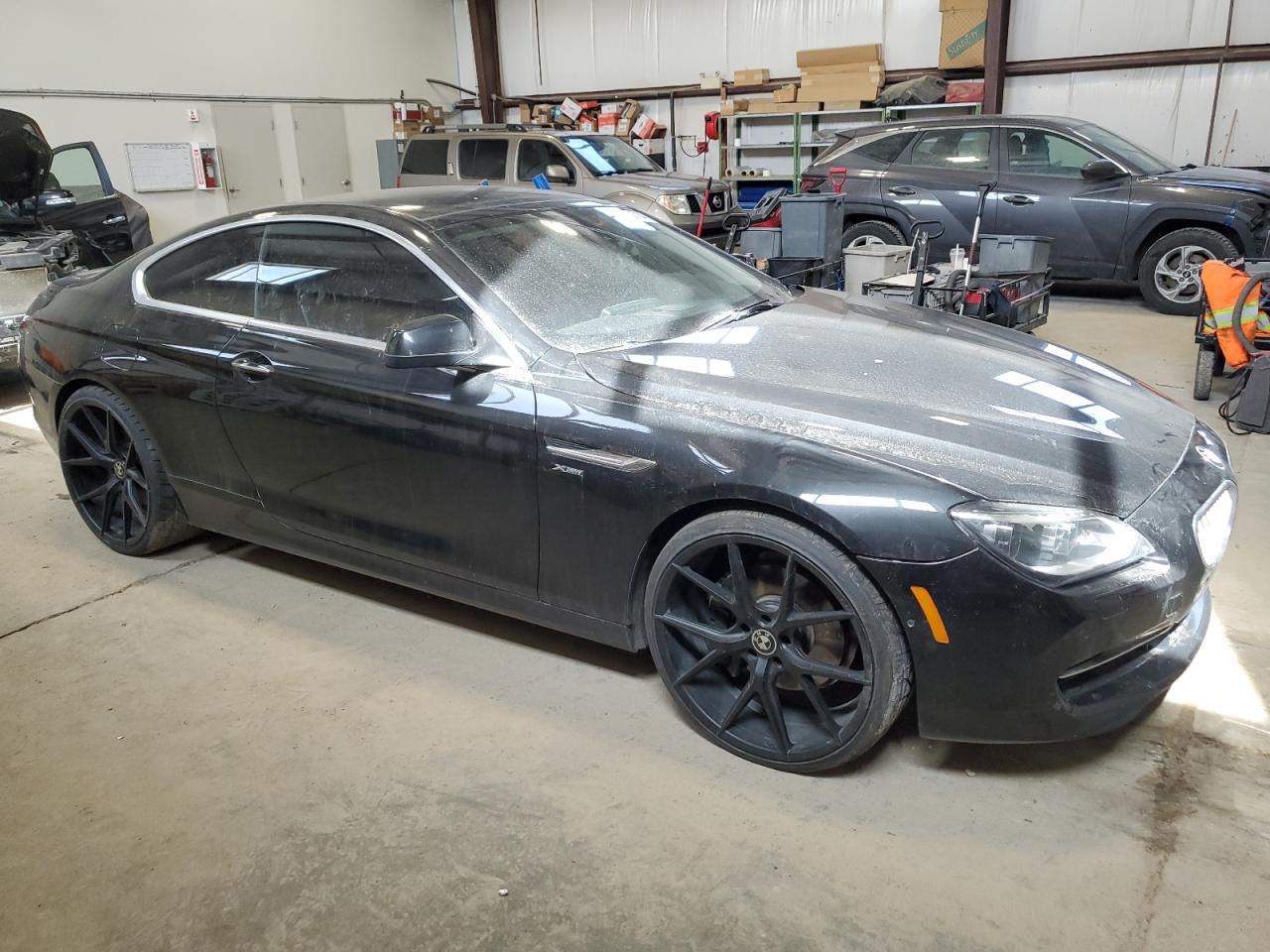 2012 Bmw 650 Xi Black vin: WBALX5C57CC894348