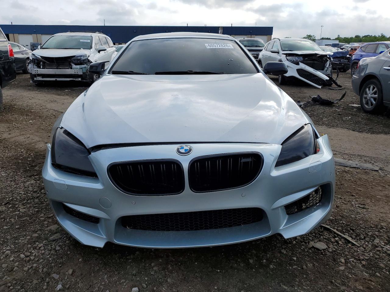 2012 Bmw 650 Xi Silver vin: WBALX5C58CC894102