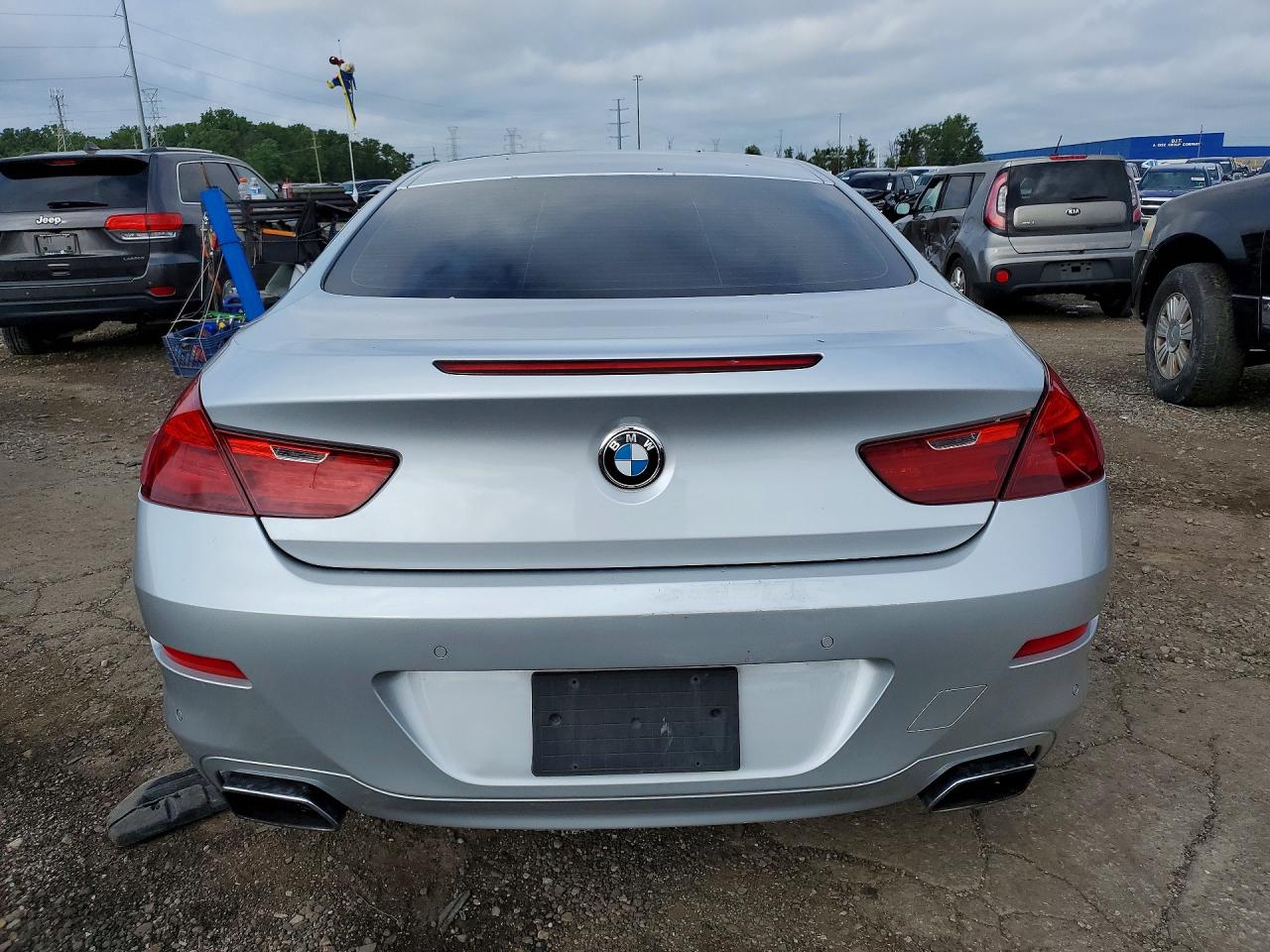 2012 Bmw 650 Xi Silver vin: WBALX5C58CC894102