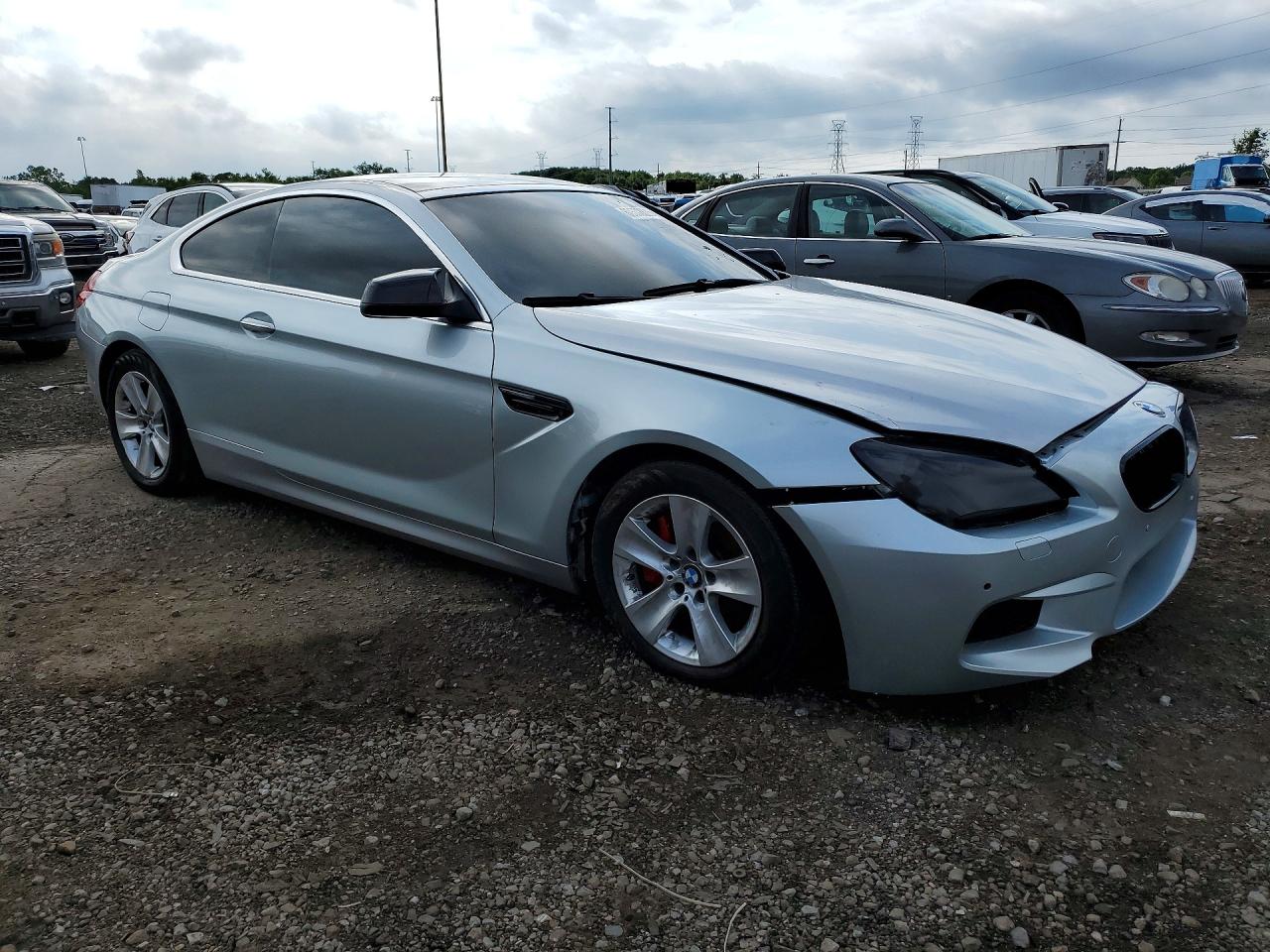 2012 Bmw 650 Xi Silver vin: WBALX5C58CC894102