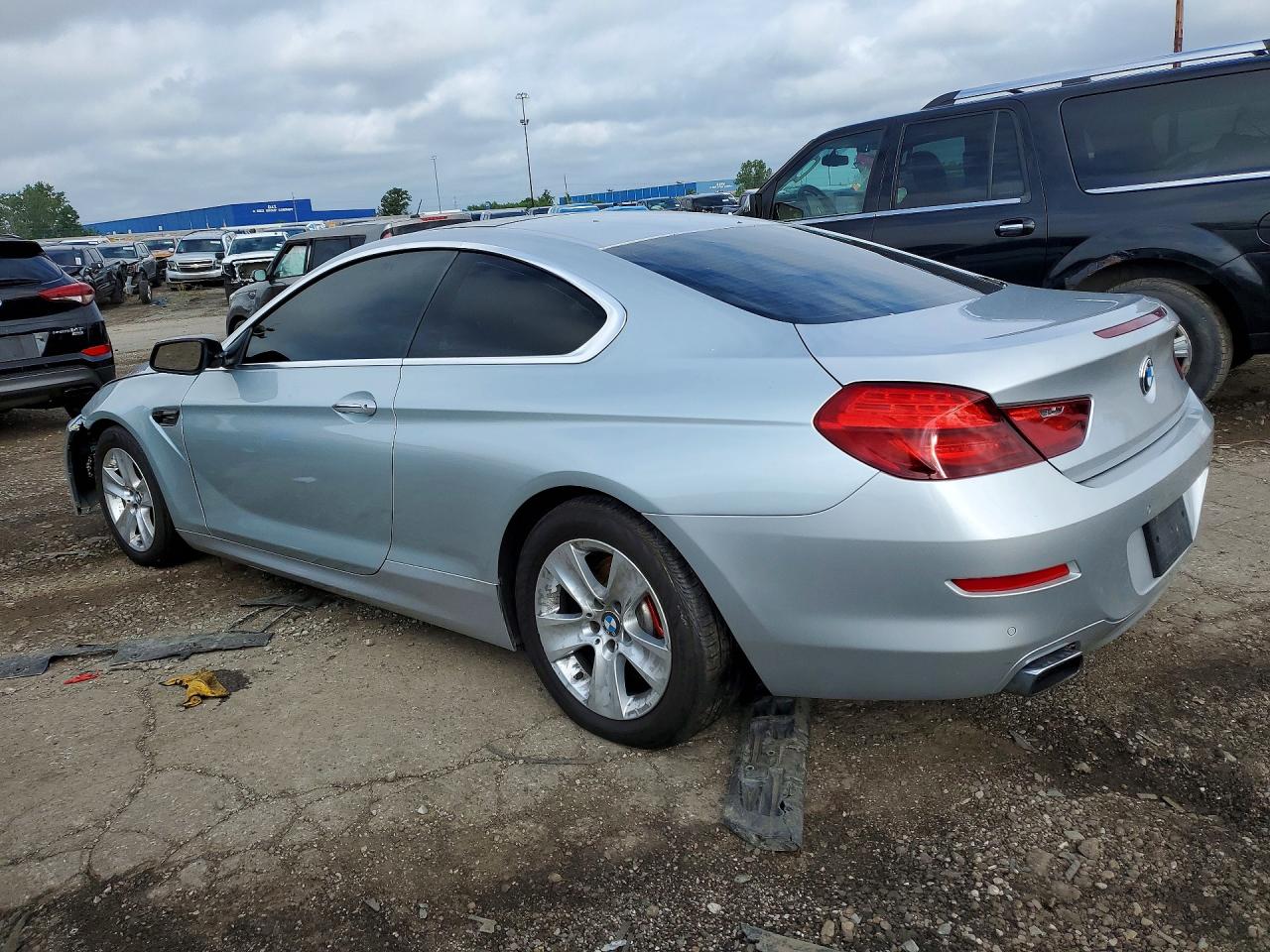 2012 Bmw 650 Xi Silver vin: WBALX5C58CC894102