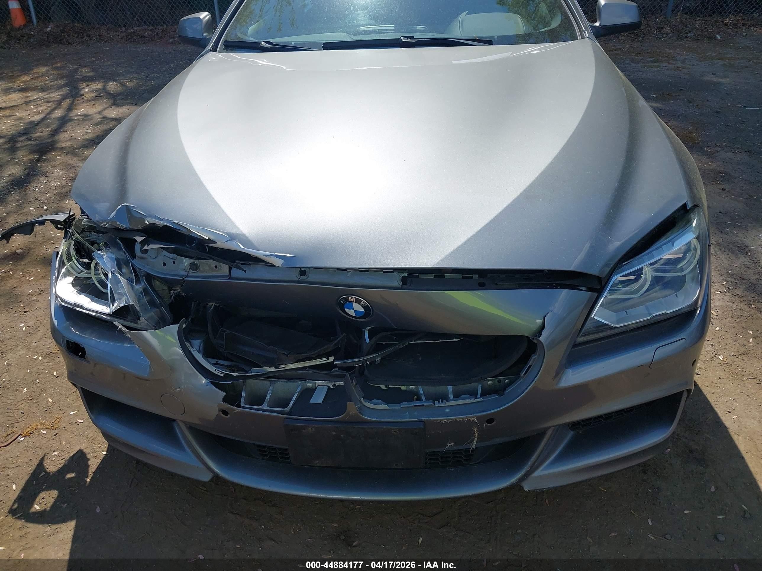2012 Bmw 650i Xdrive Gray vin: WBALX5C58CC894116