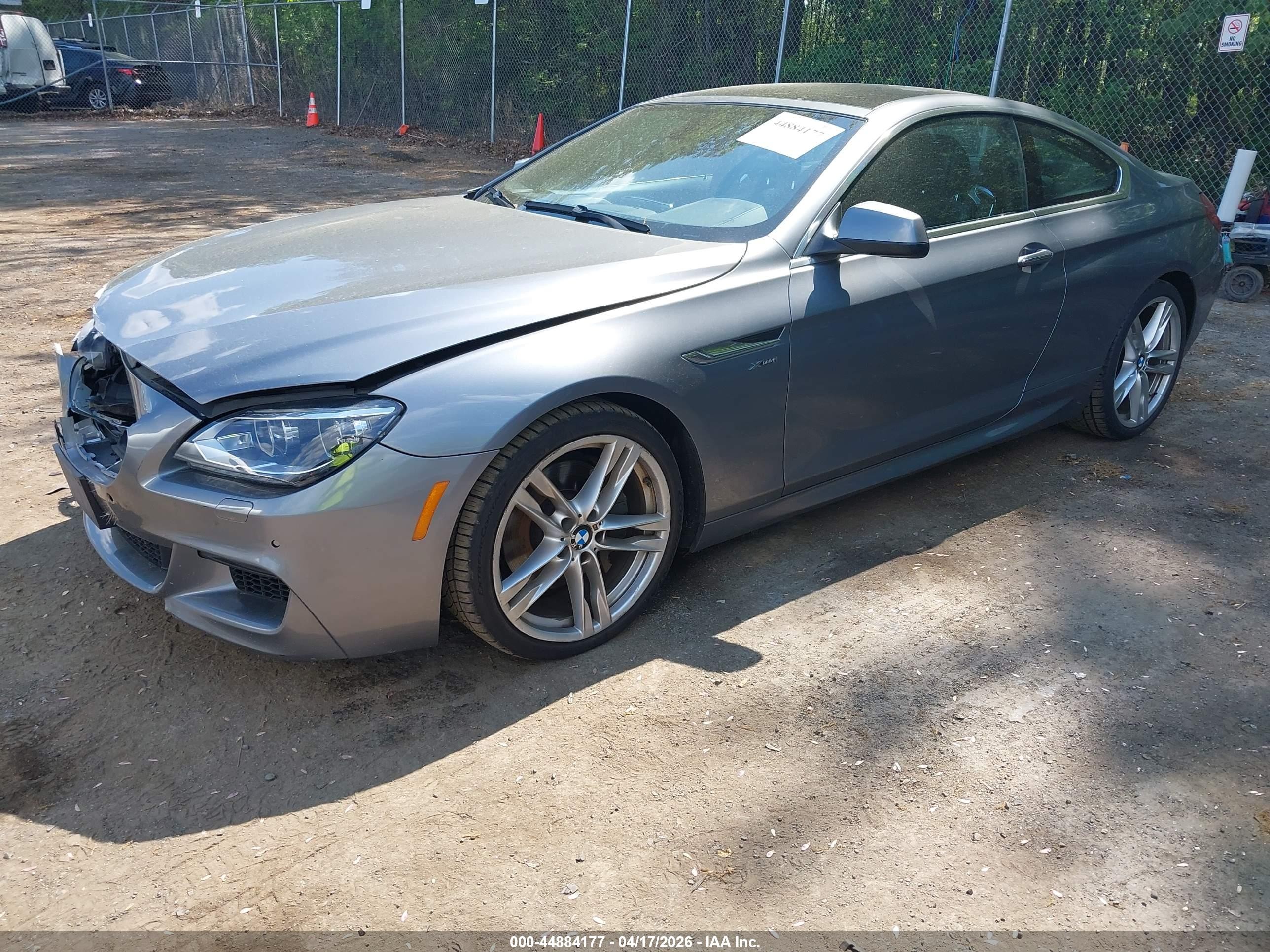 2012 Bmw 650i Xdrive Gray vin: WBALX5C58CC894116