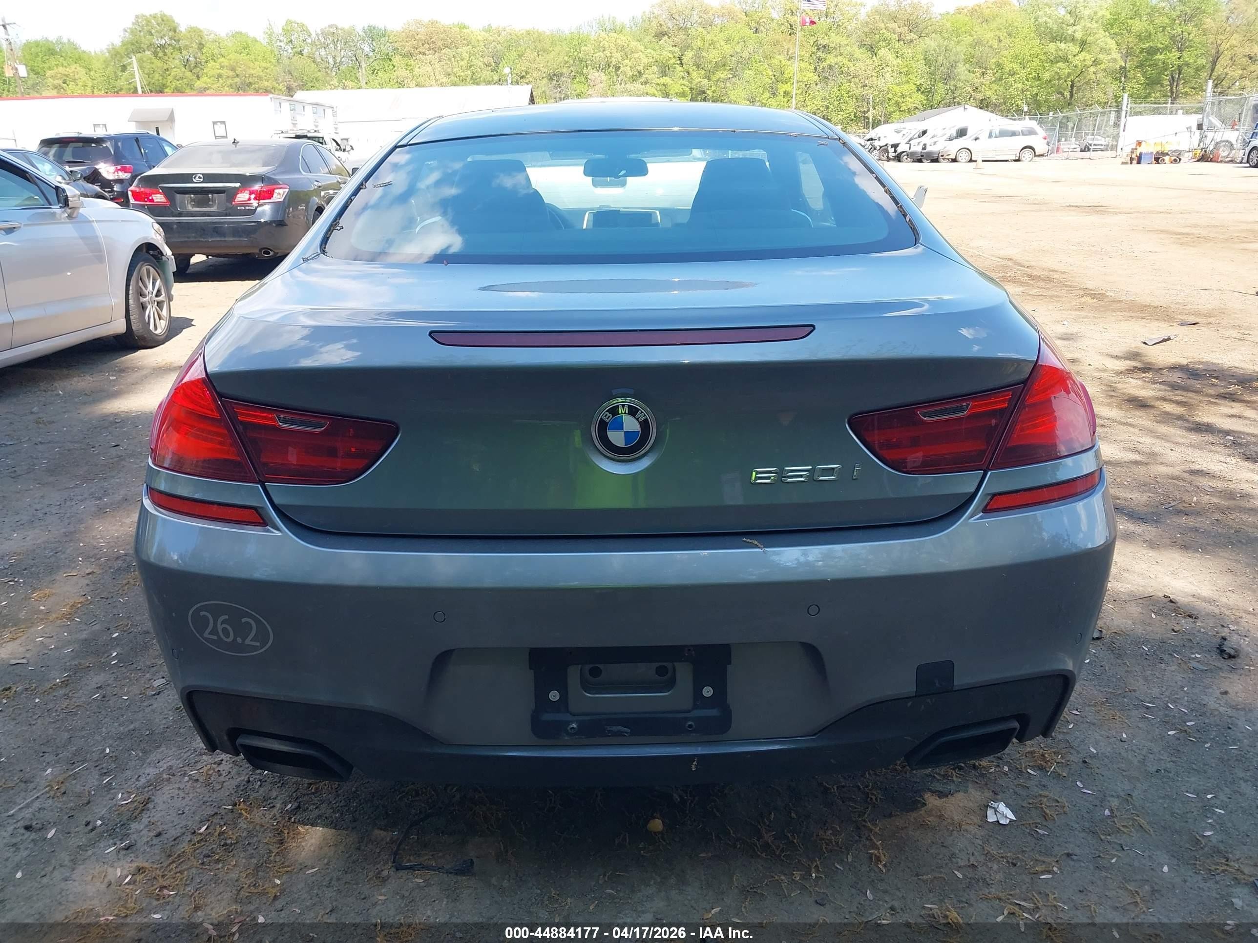 2012 Bmw 650i Xdrive Gray vin: WBALX5C58CC894116