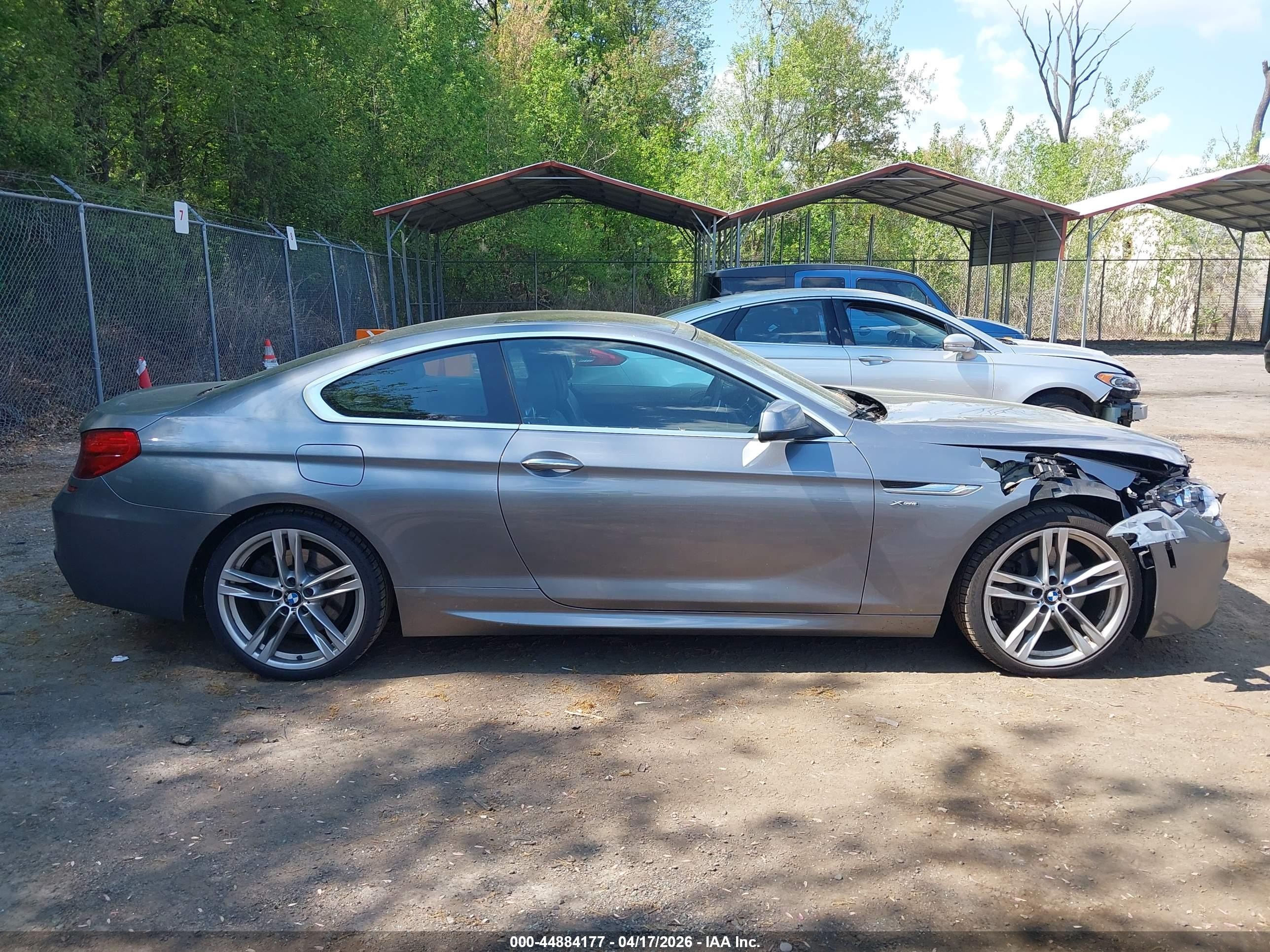 2012 Bmw 650i Xdrive Gray vin: WBALX5C58CC894116