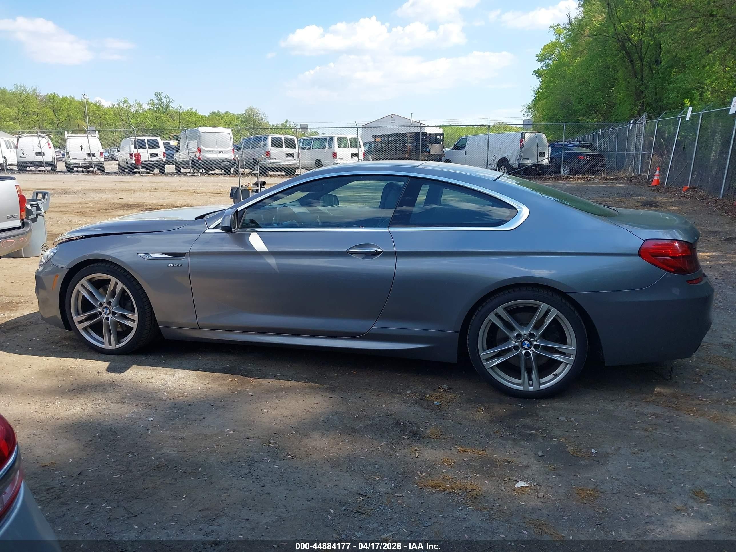 2012 Bmw 650i Xdrive Gray vin: WBALX5C58CC894116