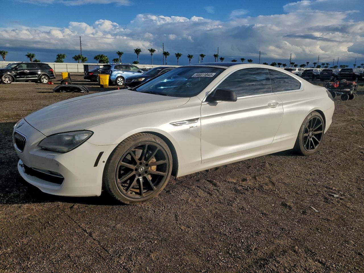 2012 Bmw 650 Xi White vin: WBALX5C59CC894531