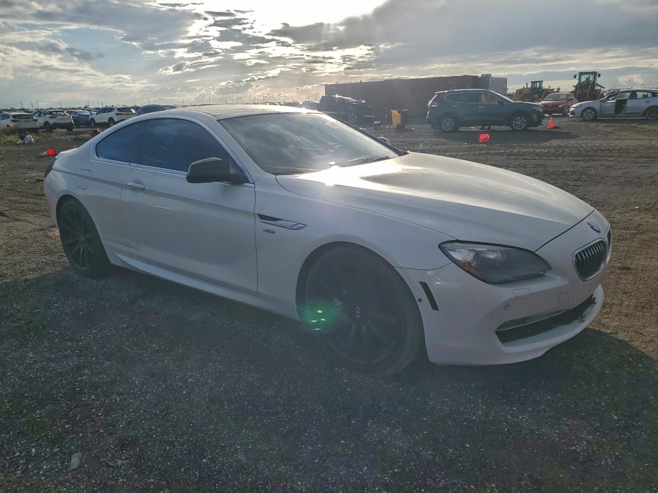 2012 Bmw 650 Xi White vin: WBALX5C59CC894531