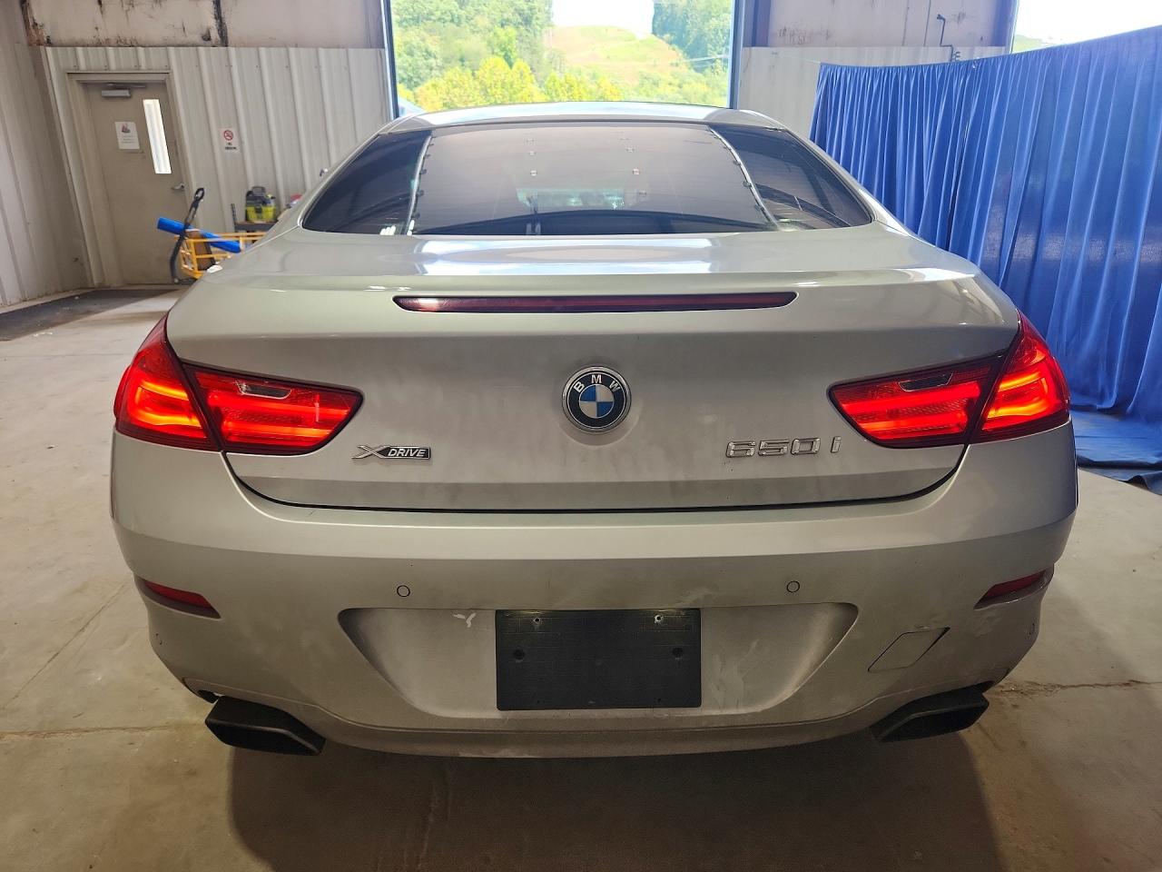 2012 Bmw 650 Xi Silver vin: WBALX5C5XCC893937
