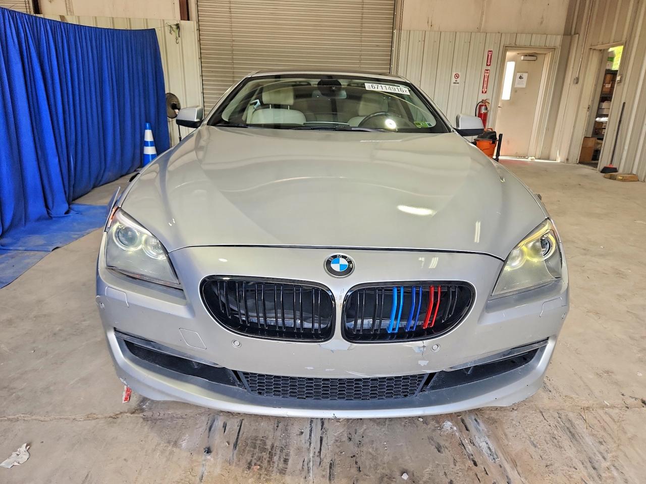 2012 Bmw 650 Xi Silver vin: WBALX5C5XCC893937