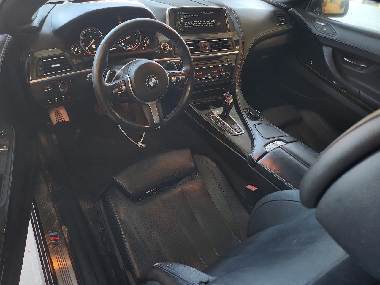2015 Bmw 640 Xi Black vin: WBALY1C51FDZ73552