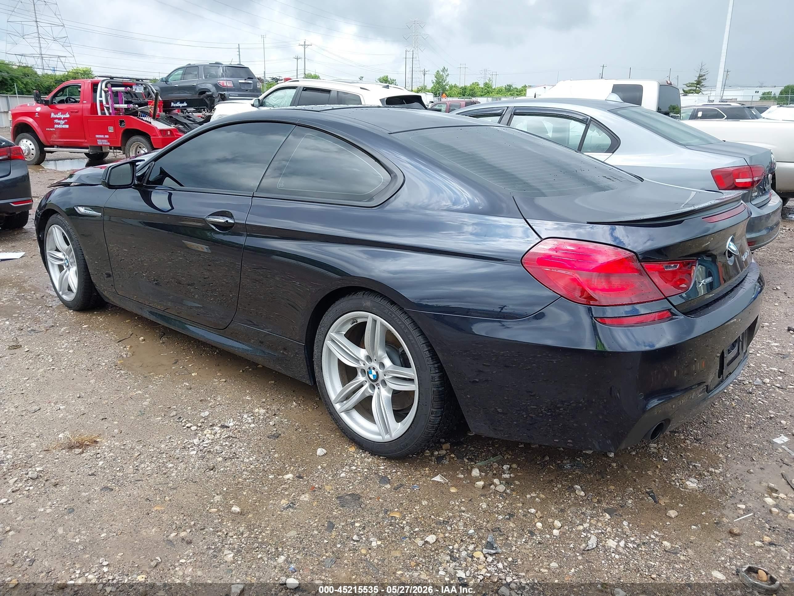2014 Bmw 640i Xdrive Dark Blue vin: WBALY1C52EDZ73350